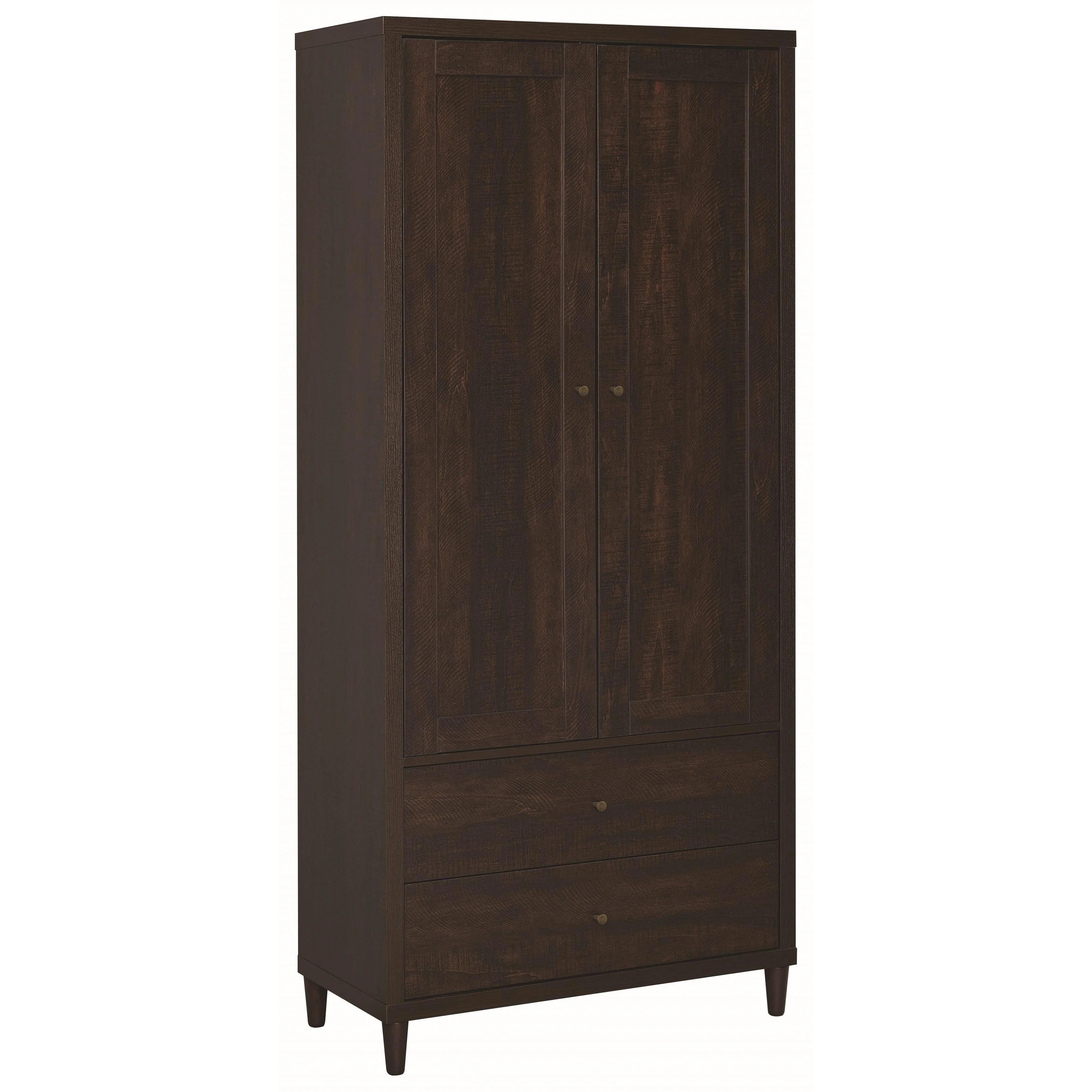 Coaster Furniture Wadeline 950724 2-door Tall Accent Storage Cabinet – Rustic Tobacco