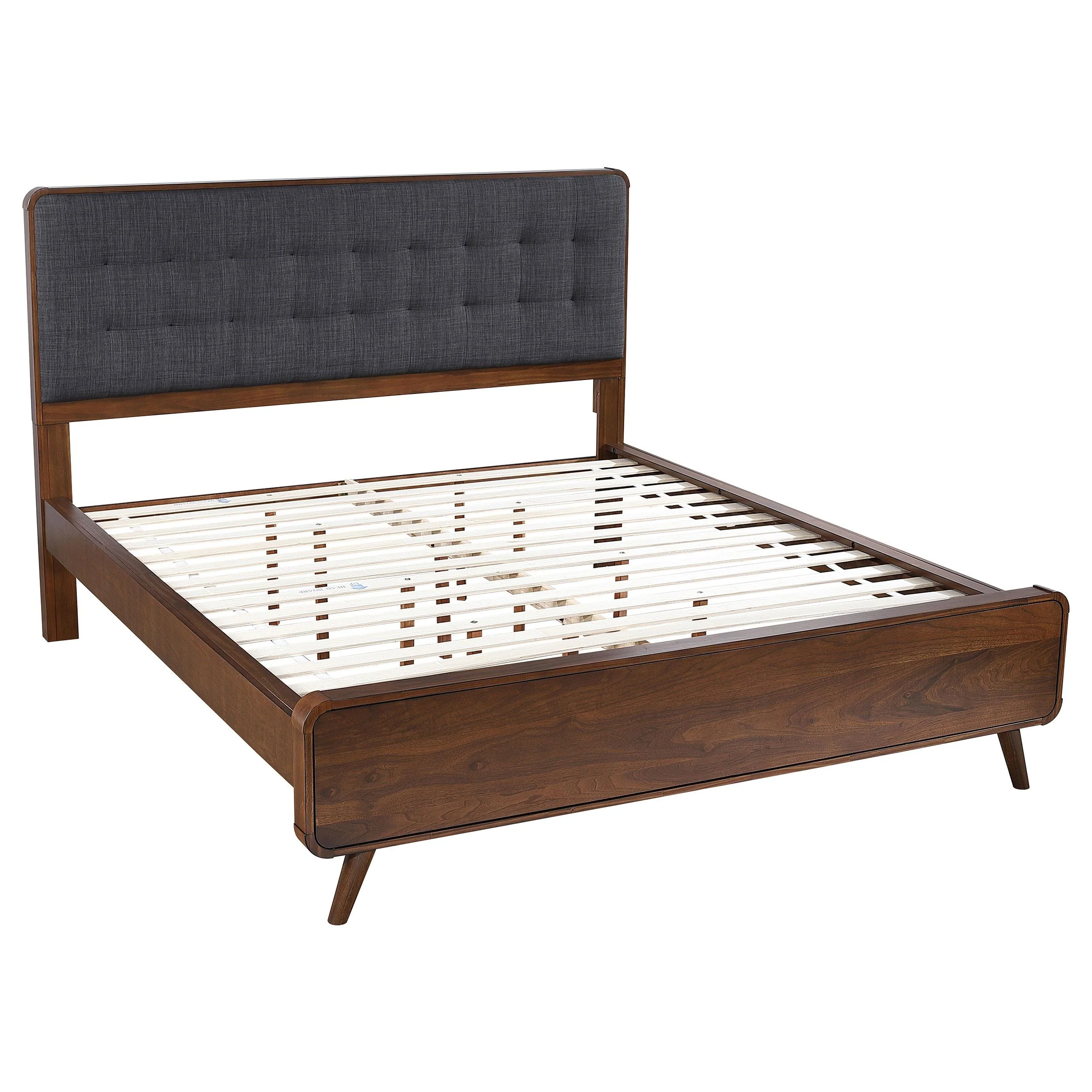 Coaster Furniture Robyn 205131KW Wood California King Platform Bed - Dark Walnut - Image 1