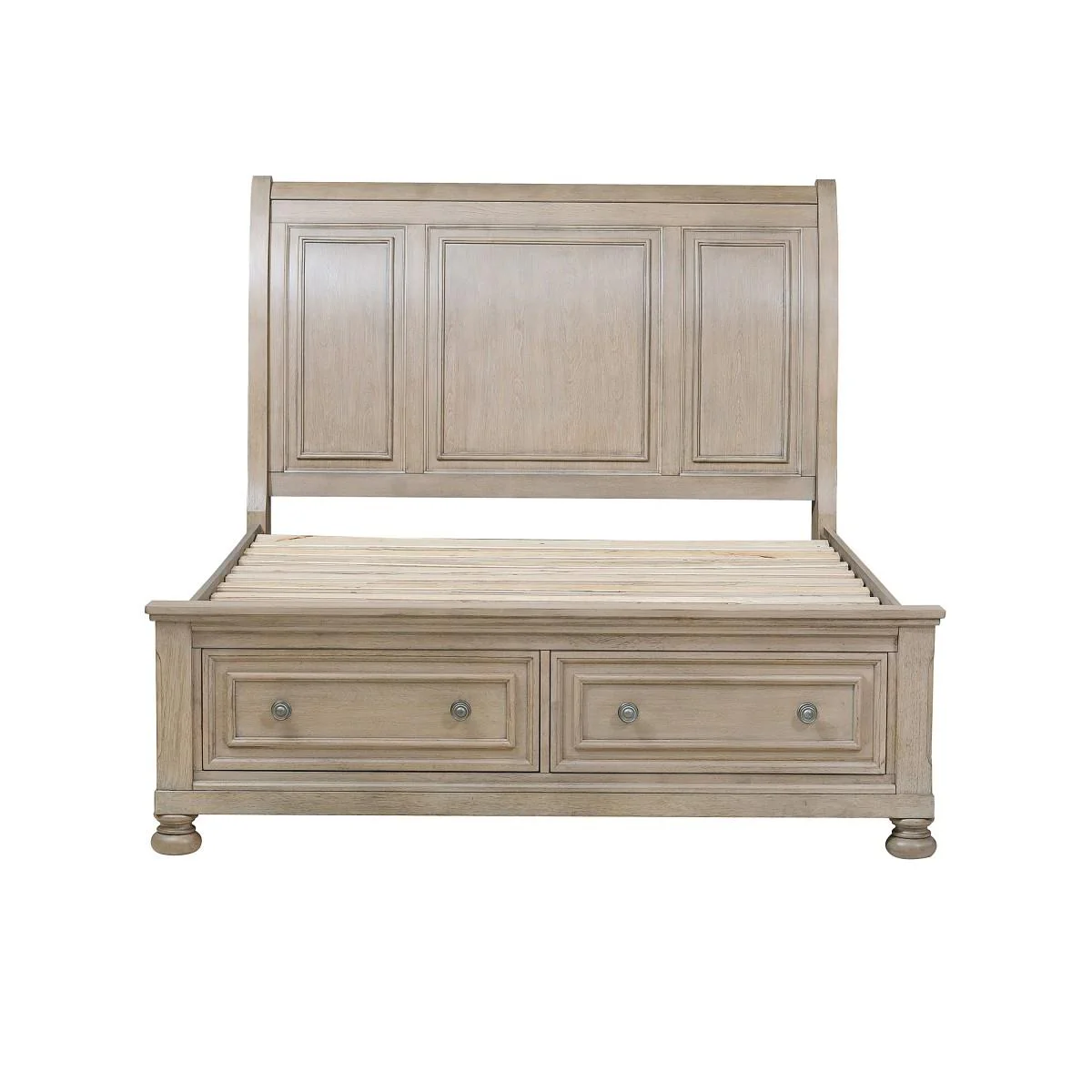 Homelegance Bethel 2259GY-1* Queen Platform Bed with Footboard Storage - Image 1