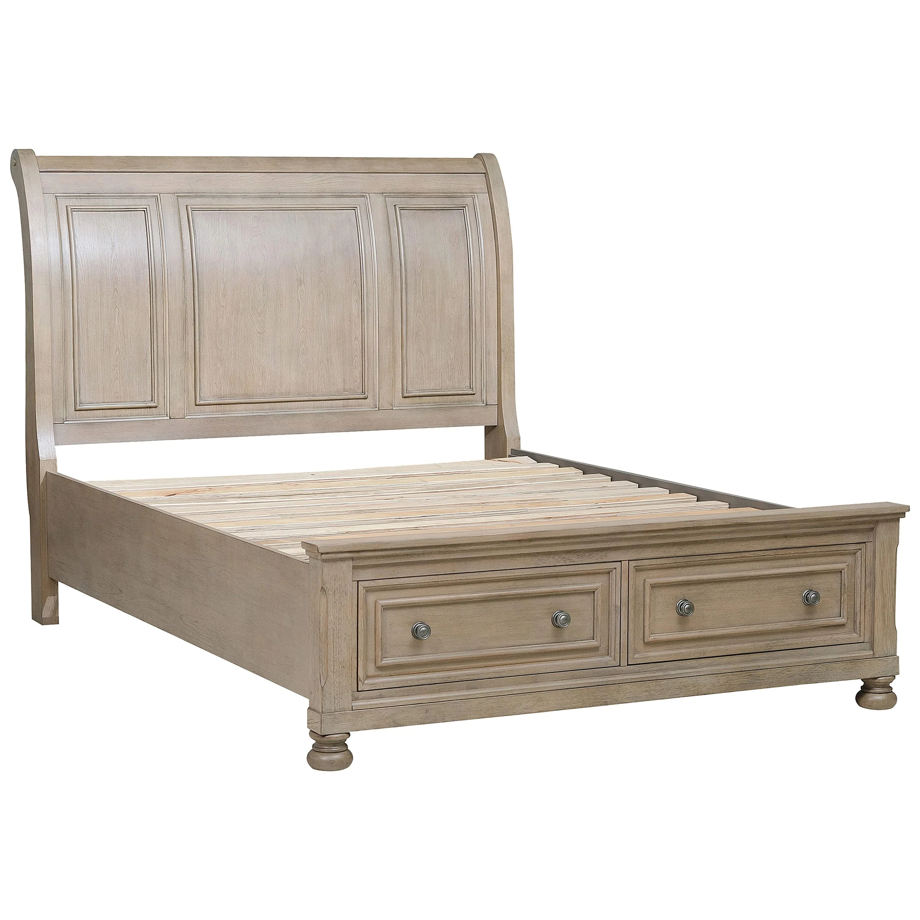 Homelegance Bethel 2259GY-1* Queen Platform Bed with Footboard Storage - Image 2