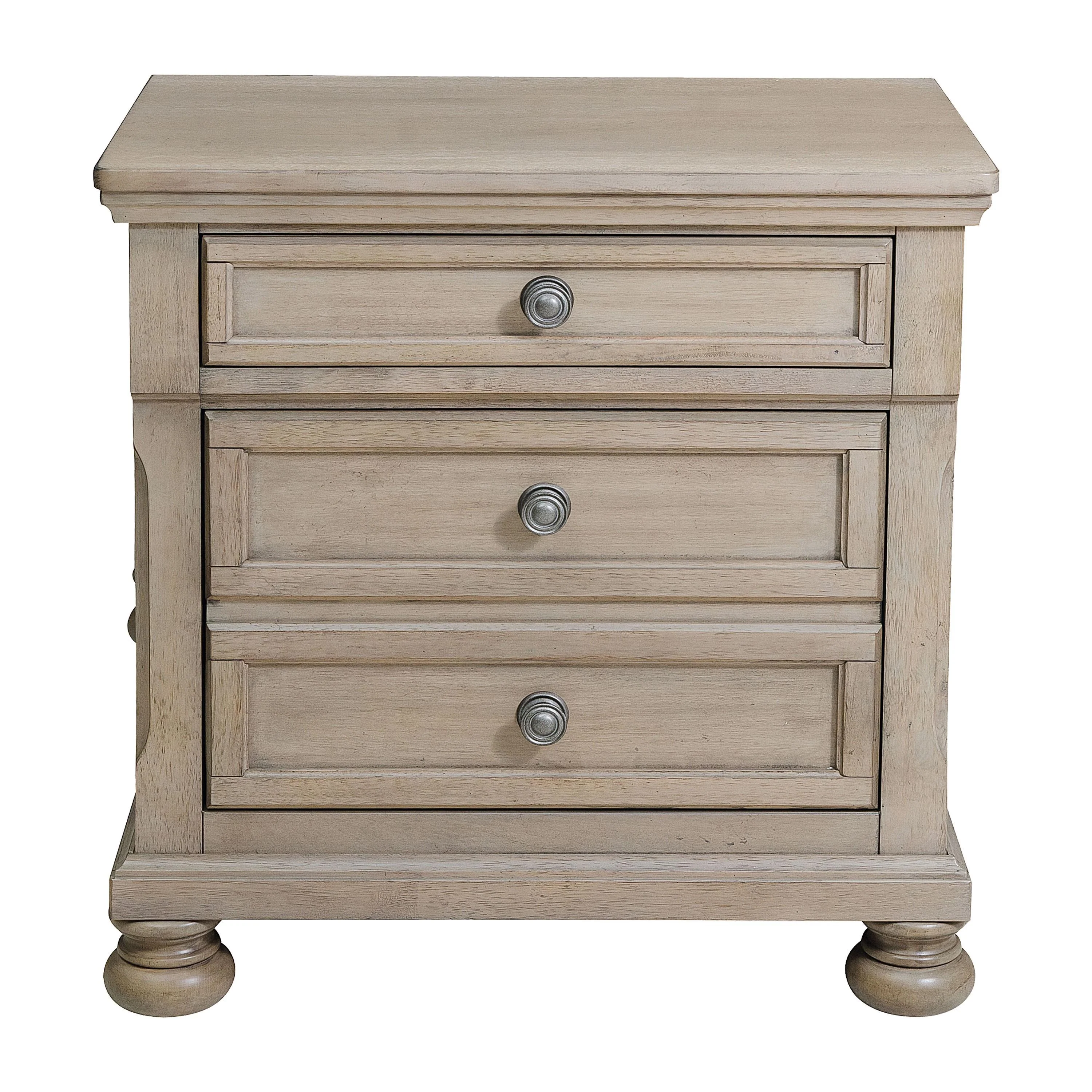 Homelegance Bethel 2259GY-4 Night Stand, Hidden Drawer - Image 1