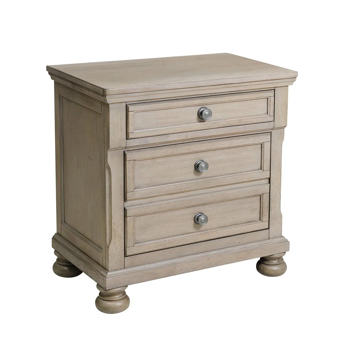 Homelegance Bethel 2259GY-4 Night Stand, Hidden Drawer - Image 2
