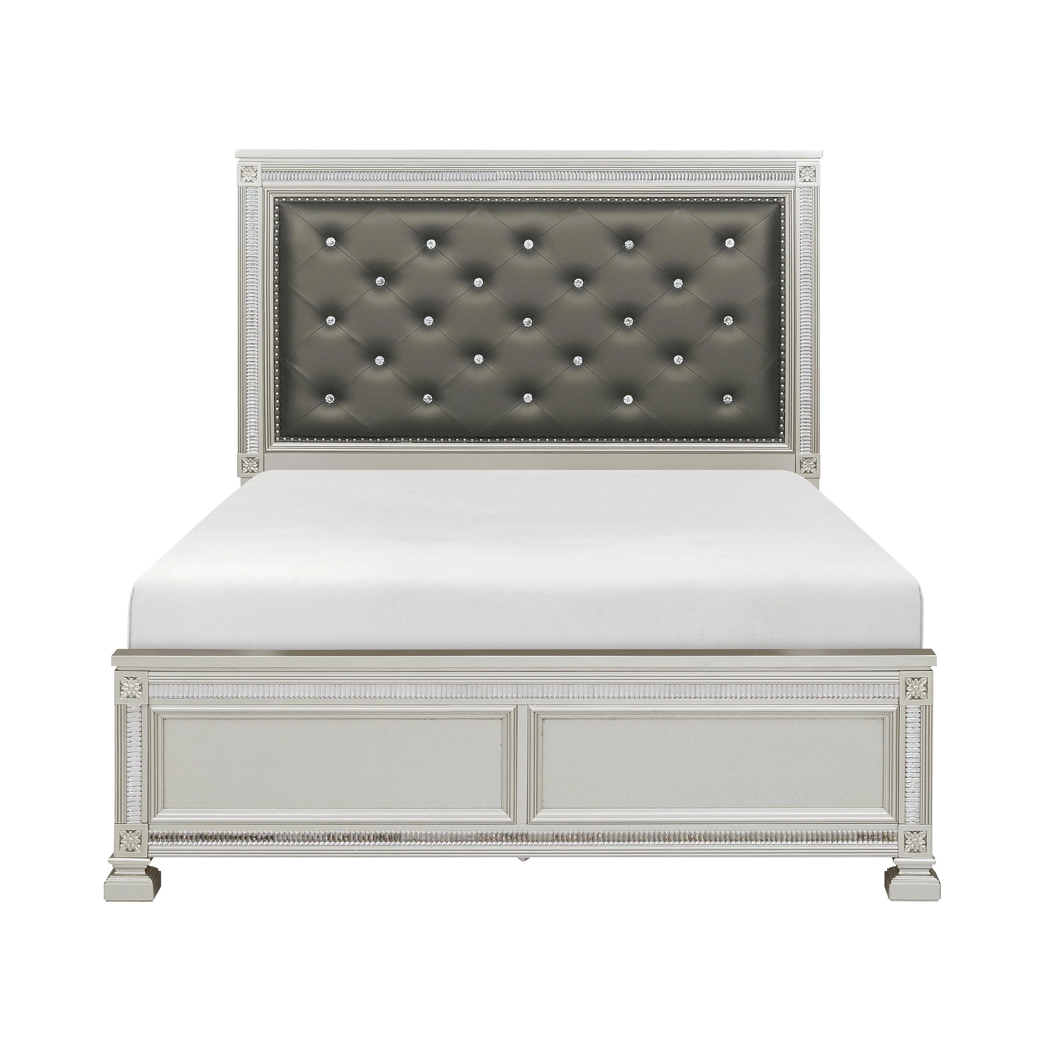 Homelegance Bevelle Queen Upholstered Panel Bed 1958-1* - Image 1