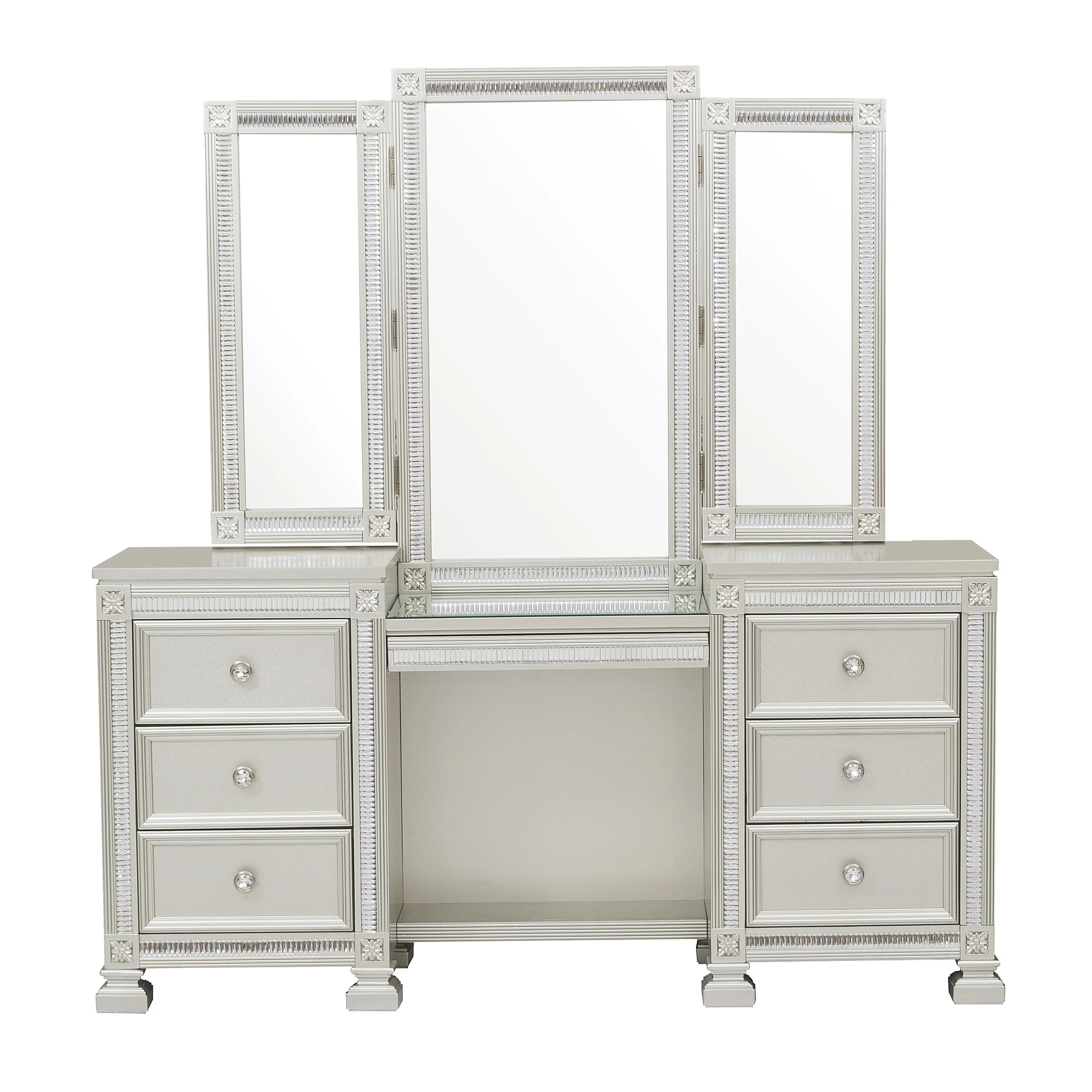 Homelegance Bevelle 1958-15* Dressing Table with Mirror