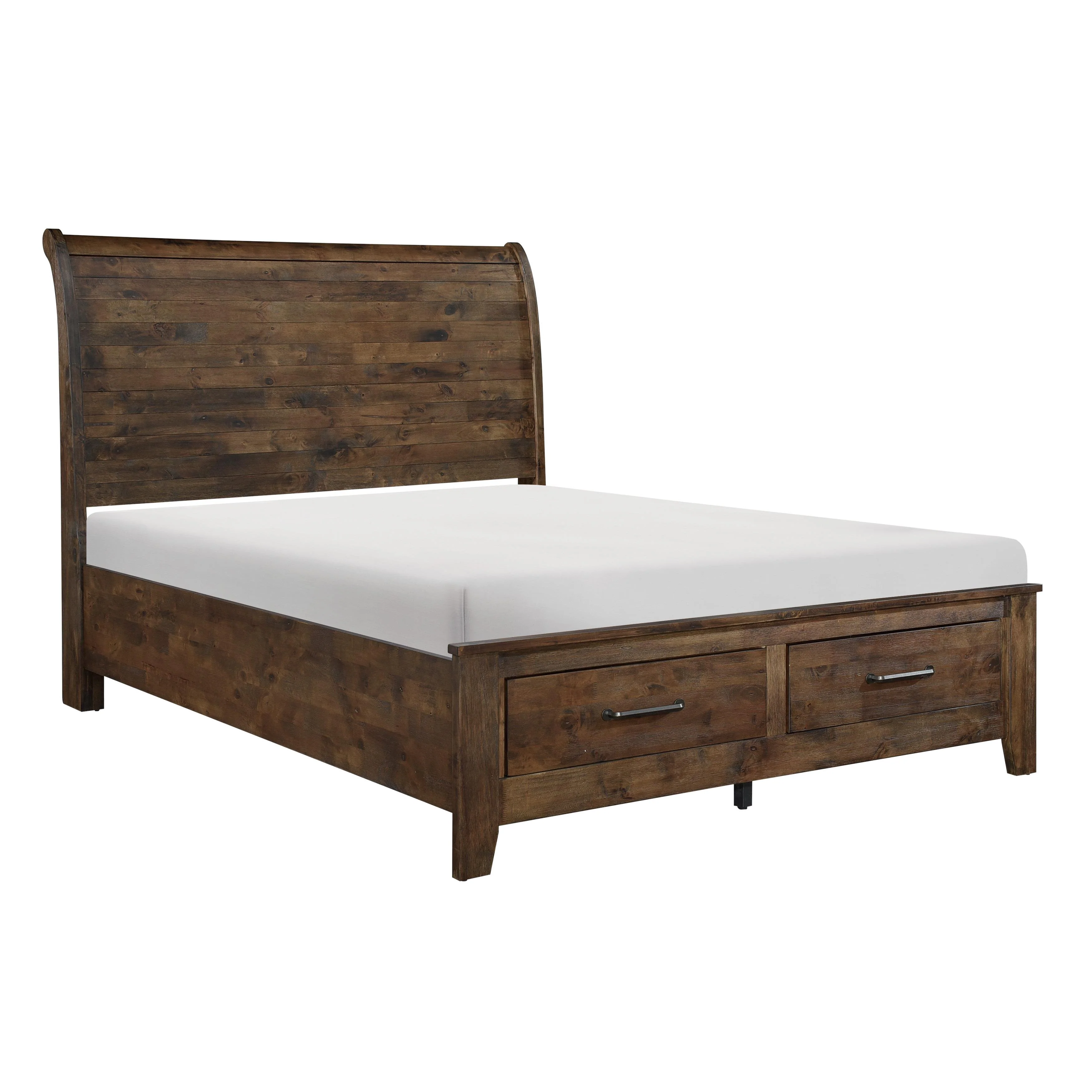 Homelegance Jerrick 1957K-1CK* California King Sleigh Platform Bed with Footboard Storage - Image 3