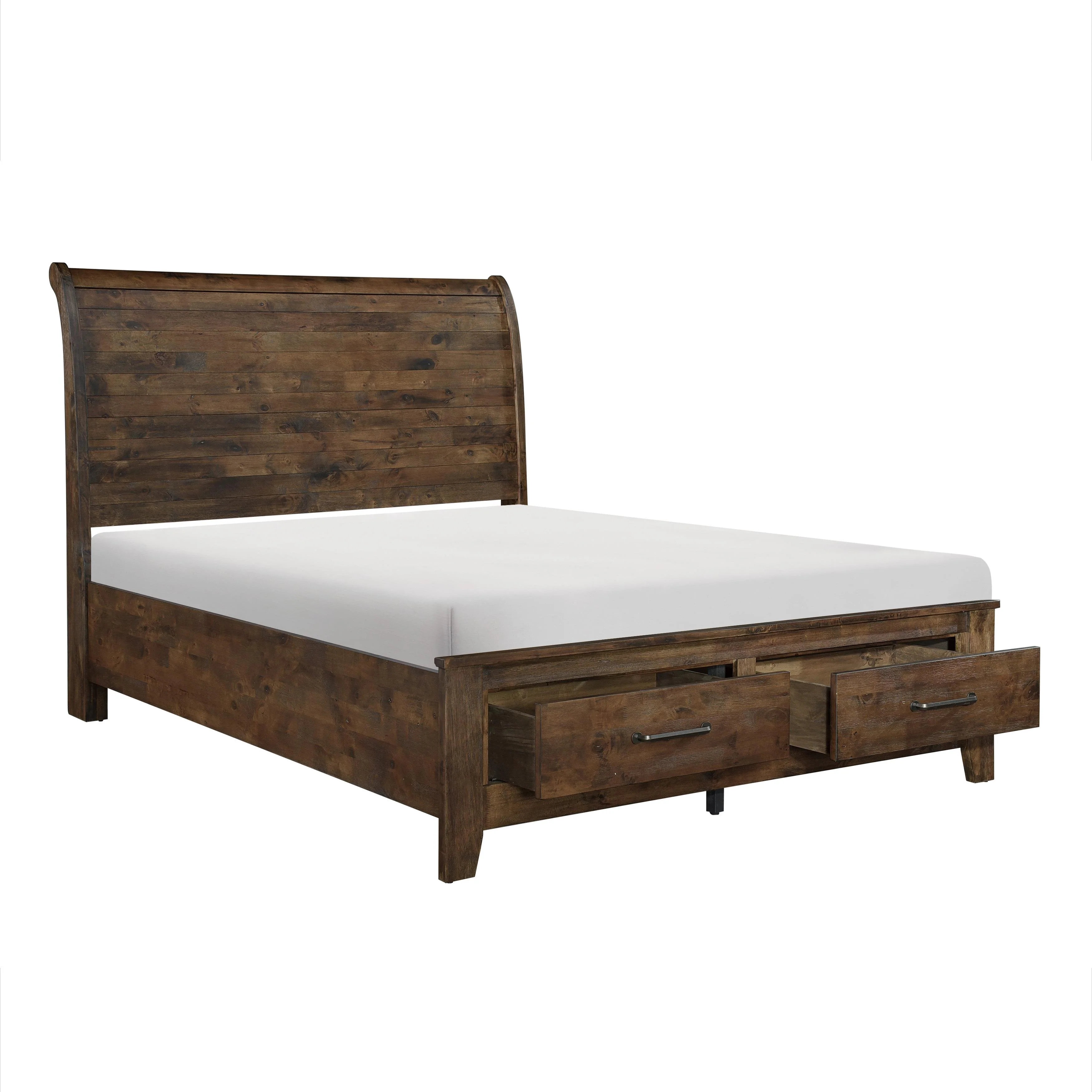 Homelegance Jerrick 1957K-1EK* Eastern King Sleigh Platform Bed with Footboard Storage - Image 3