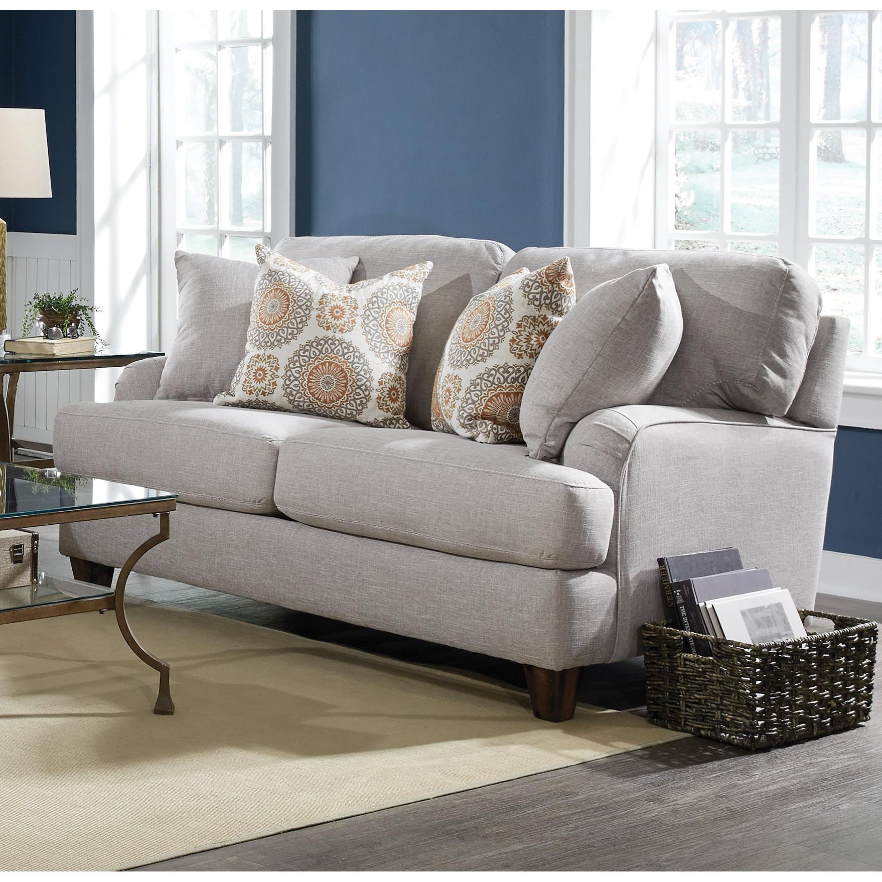 Franklin Brianna Stationary Fabric Loveseat 887-20 3521-27 - Image 1