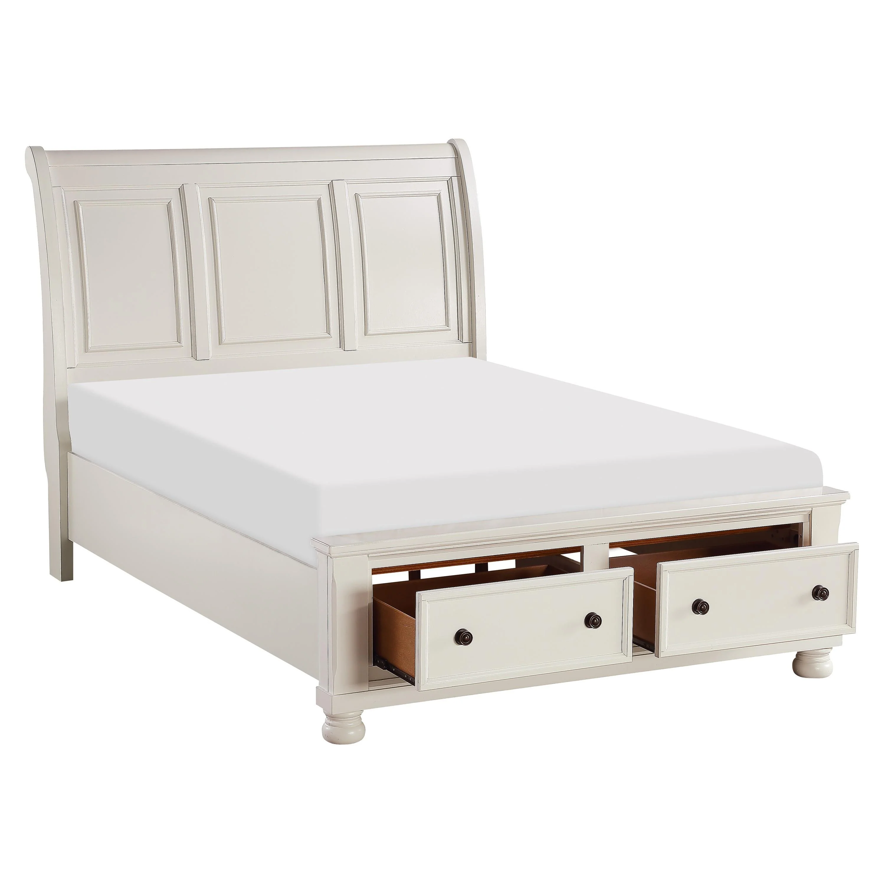 Homelegance Laurelin 1714W-1* Queen Sleigh Platform Bed with Footboard Storage - Image 3