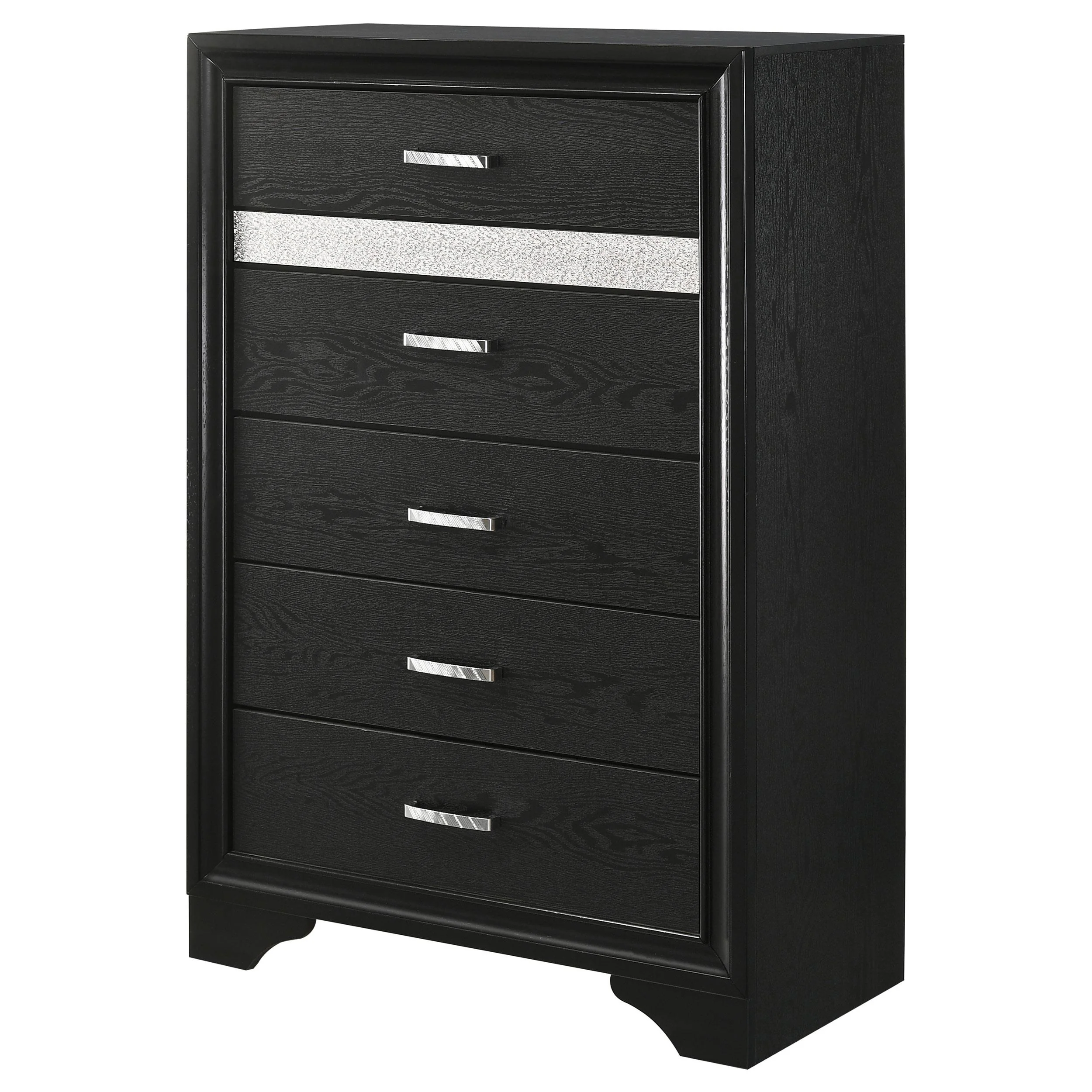 Coaster Furniture Miranda 206365 5-Drawer Bedroom Chest - Black - Image 3