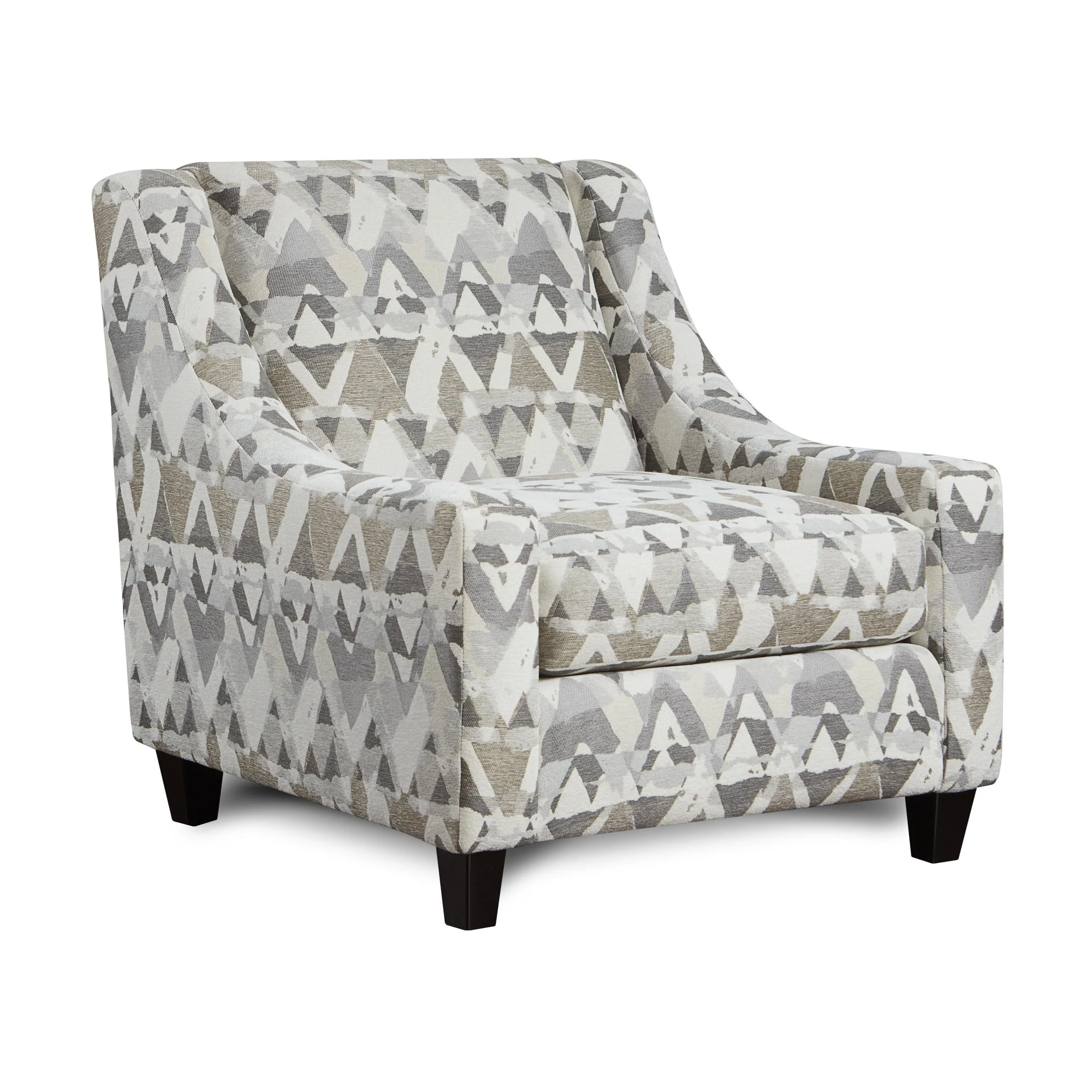 Fusion Furniture Stationary Fabric Accent Chair 552 MOUNTAIN VIEW CEMENT - Image 1