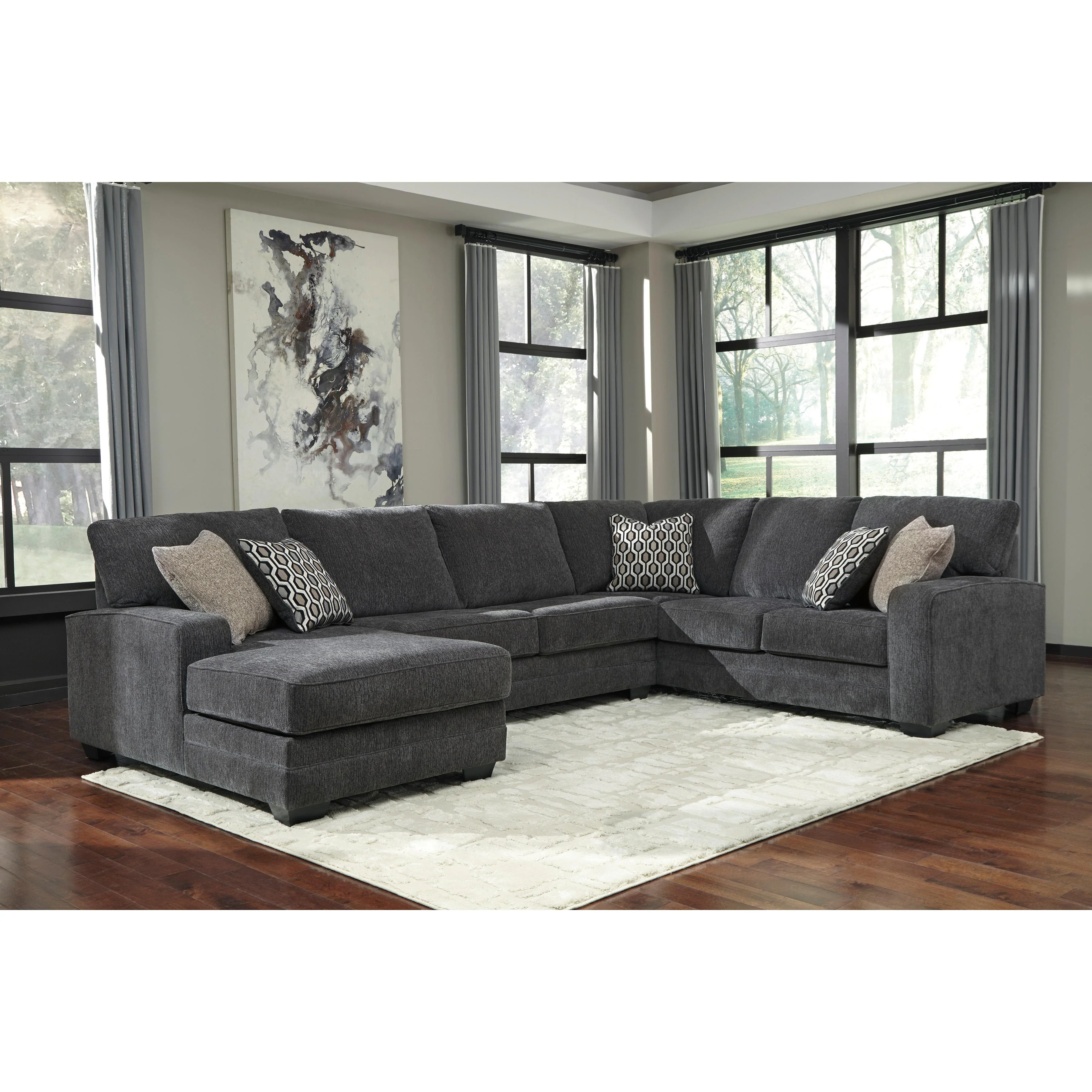 Benchcraft Tracling Fabric 3 pc Sectional 7260016/7260034/7260067 - Image 1