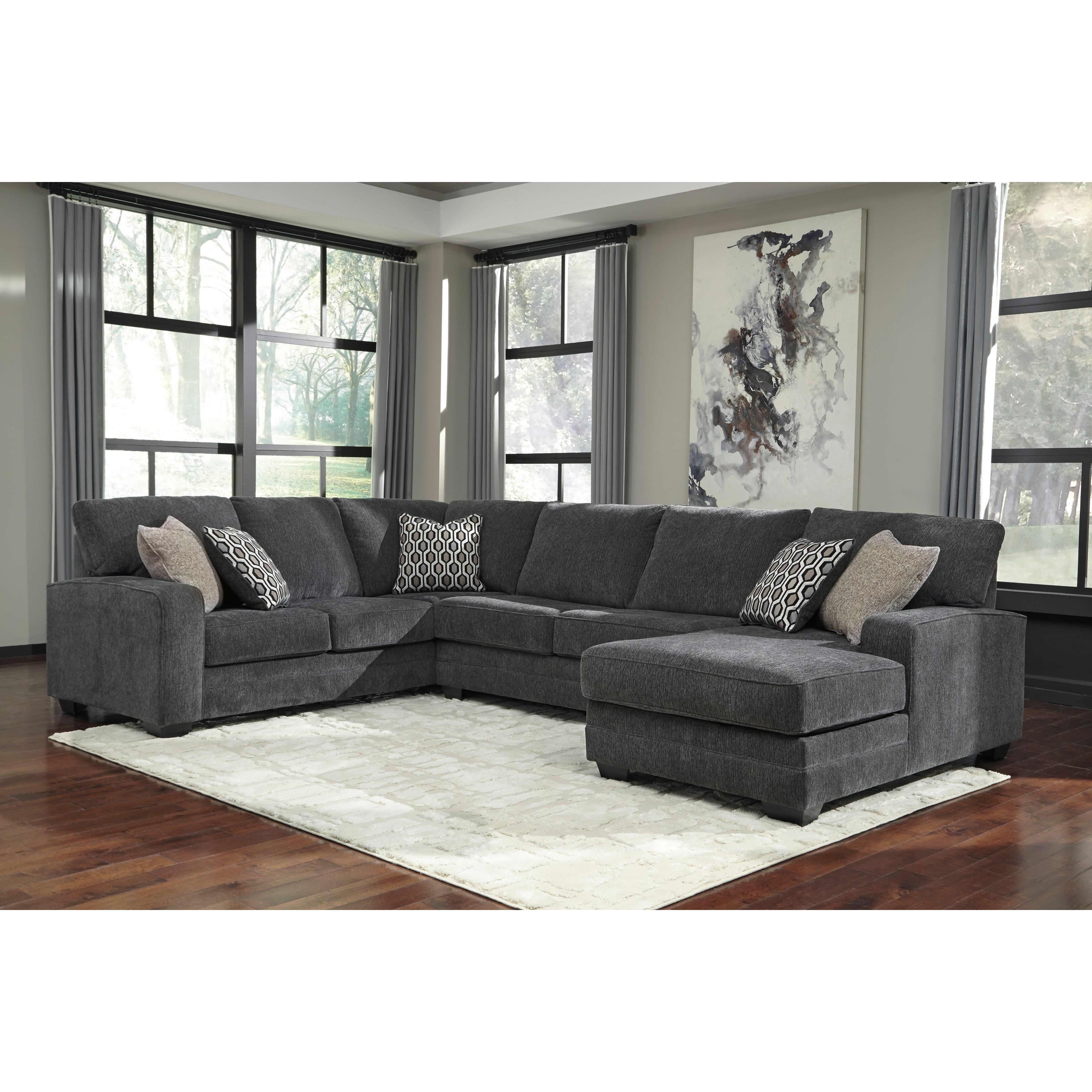Benchcraft Tracling Fabric 3 pc Sectional 7260066/7260034/7260017 - Image 1