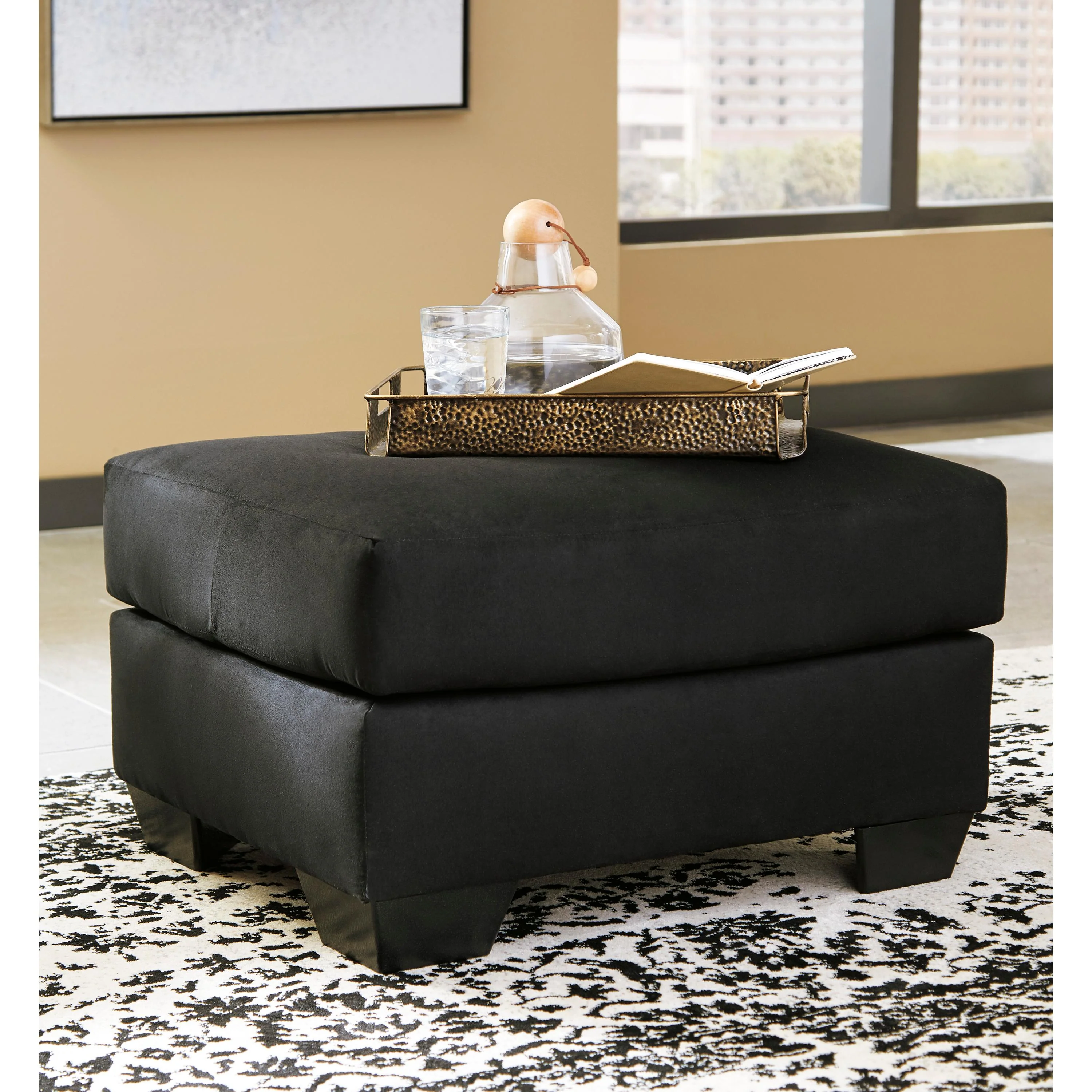 Signature Design by Ashley Darcy Fabric Ottoman 7500814 - Image 2