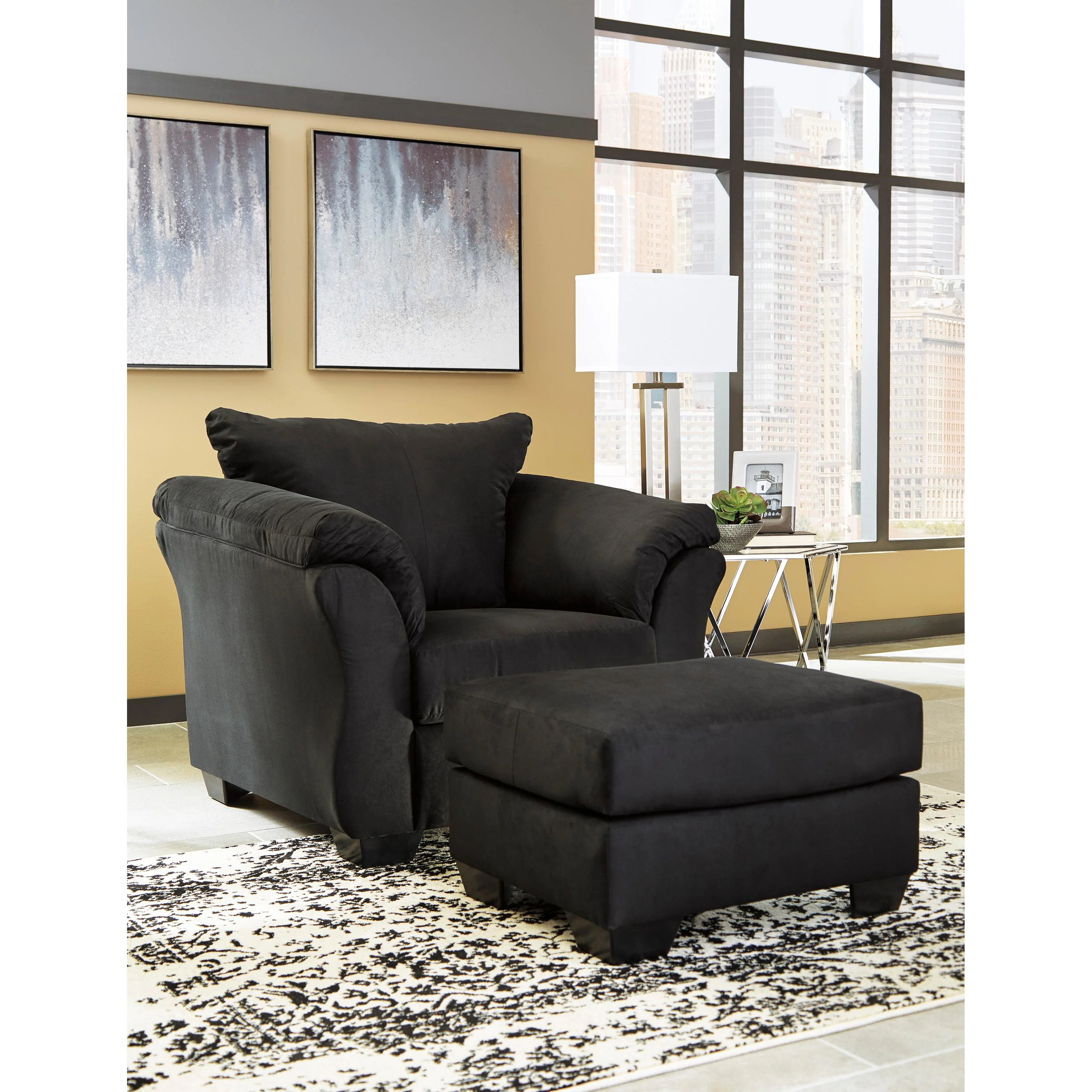 Signature Design by Ashley Darcy Fabric Ottoman 7500814 - Image 3