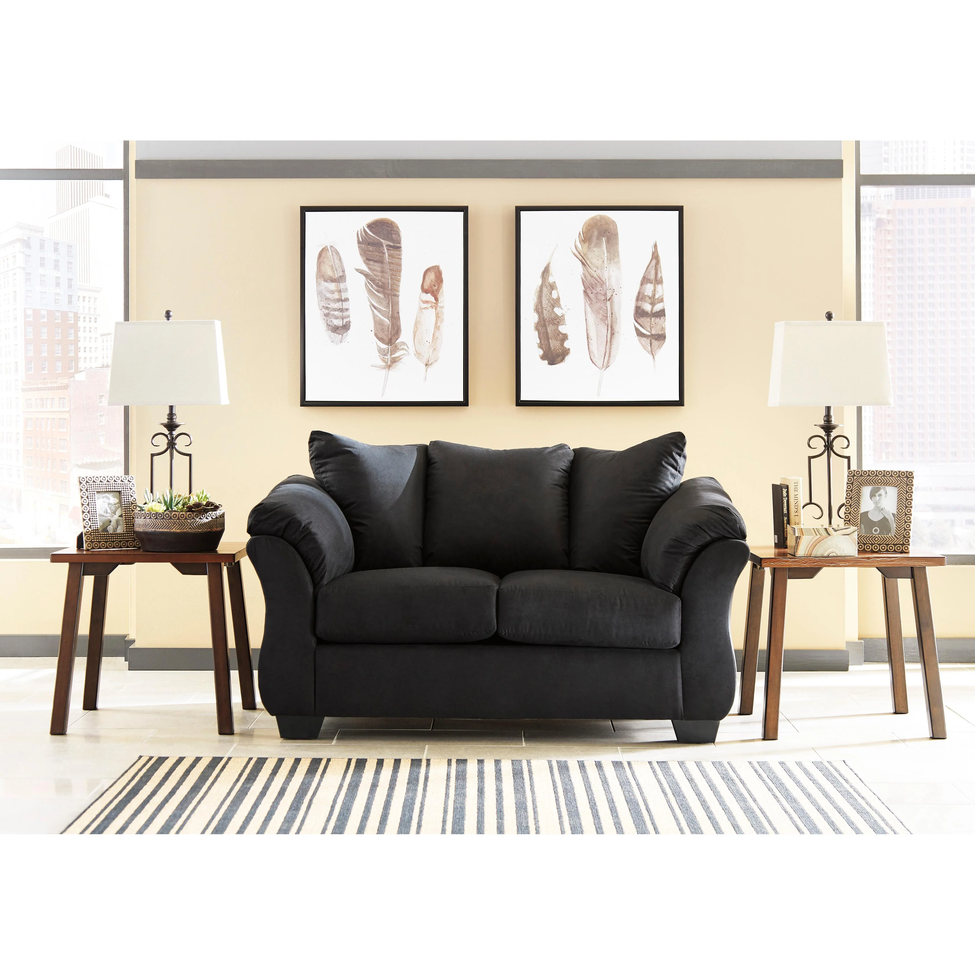 Signature Design by Ashley Darcy Stationary Fabric Loveseat 7500835 - Image 2
