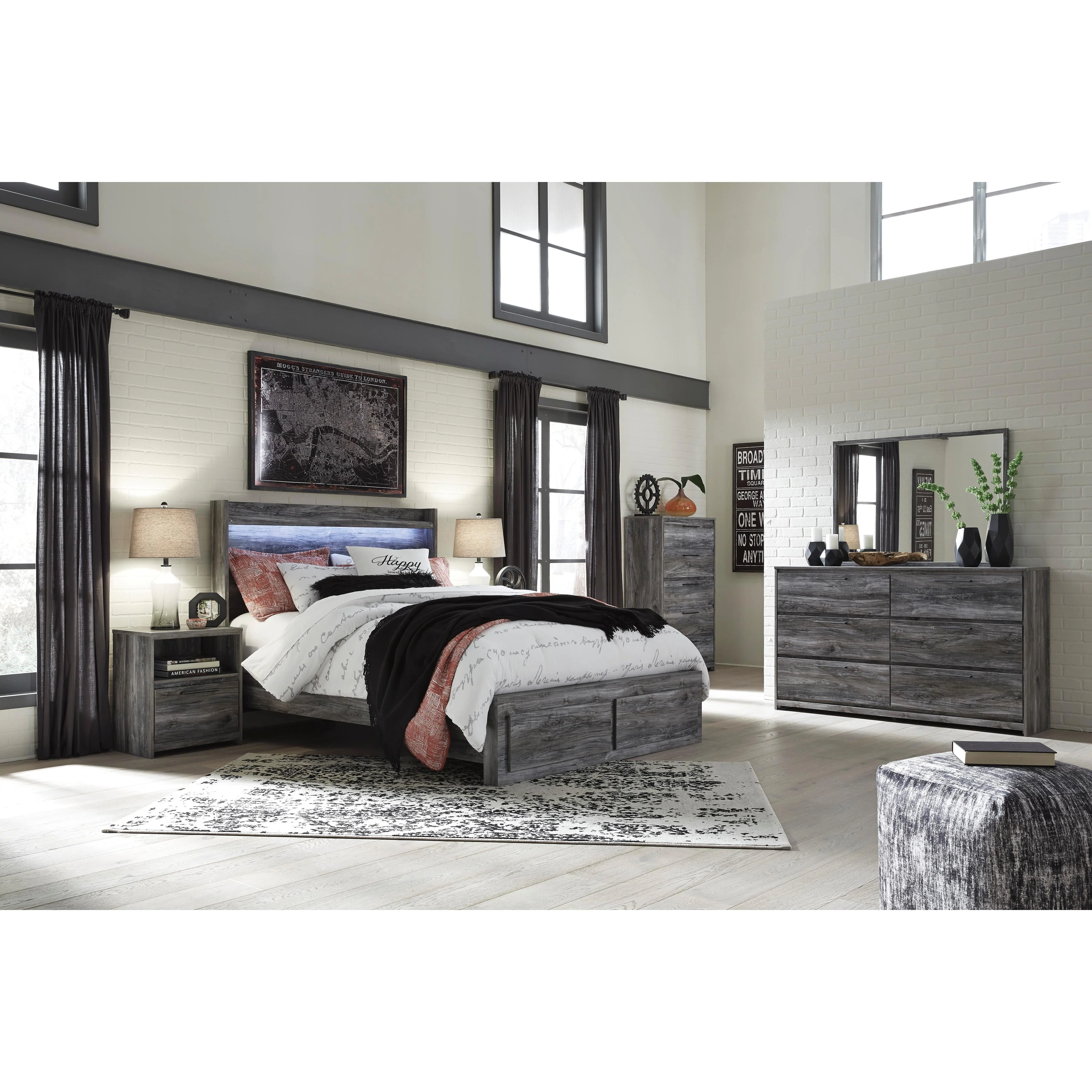 Signature Design by Ashley Baystorm Queen Panel Bed with Storage B221-57/B221-54S/B221-95/B100-13 - Image 3