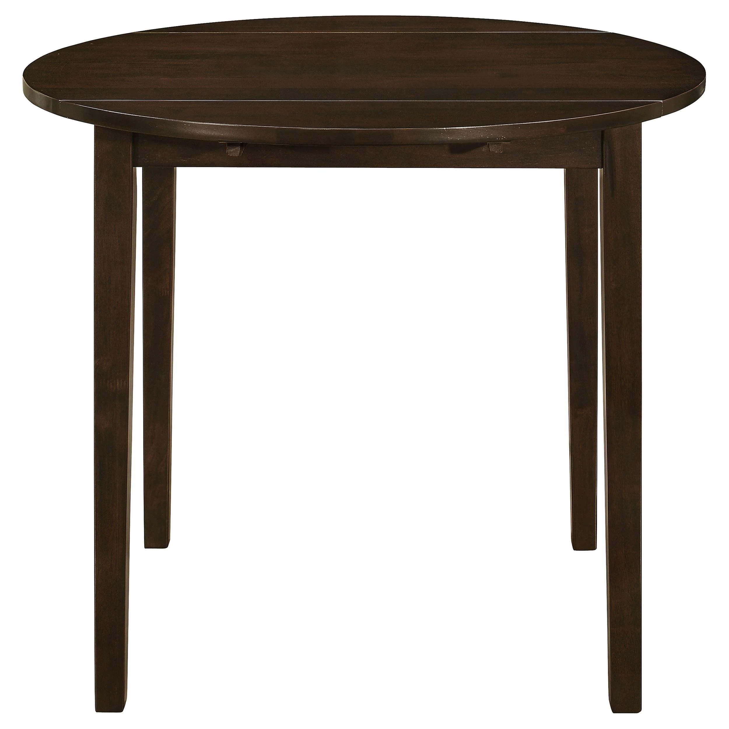 Coaster Furniture Bucknell 130005 3-piece Round Drop Leaf Dining Table Set - Cappuccino - Image 3