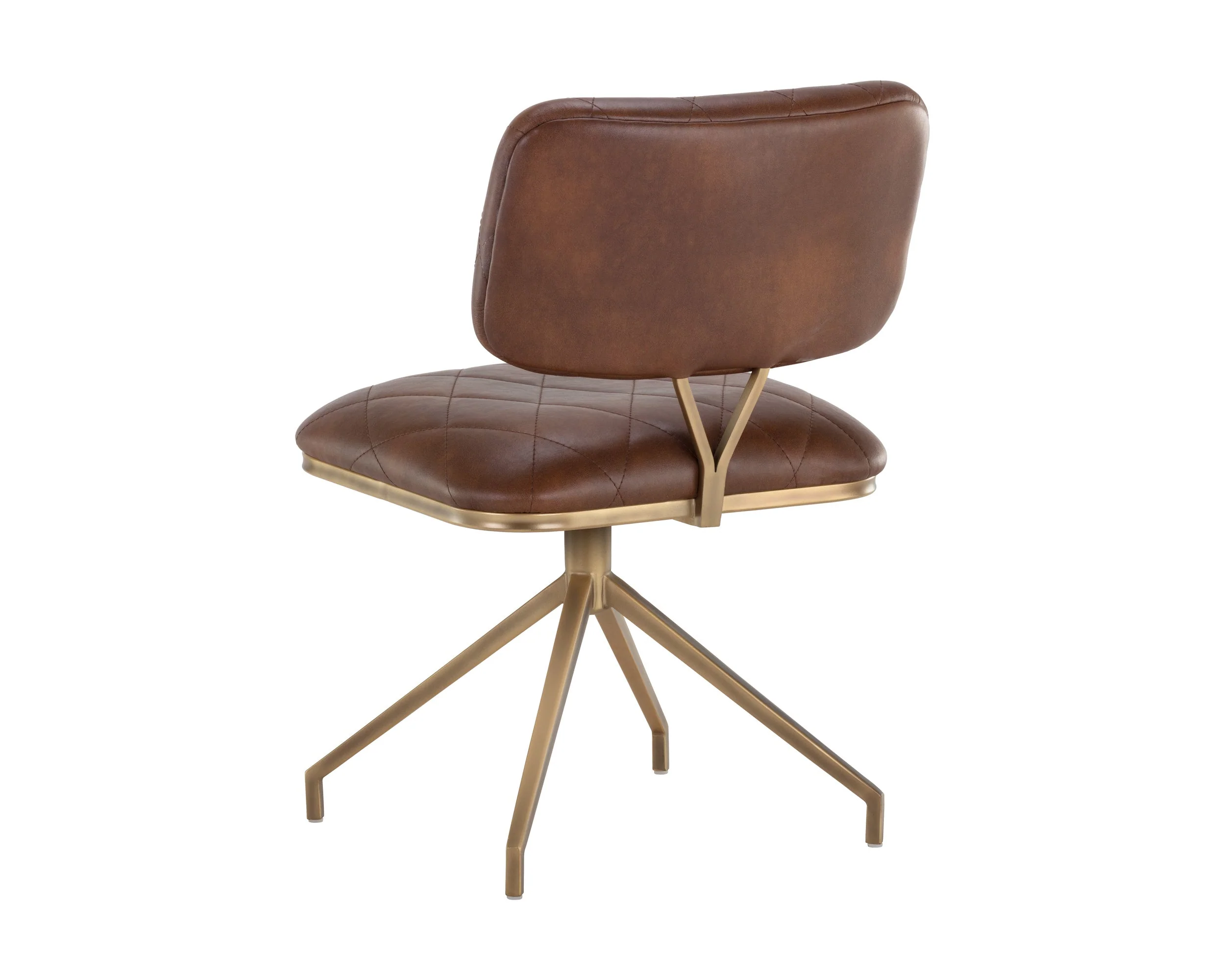 Virtu Swivel Dining Chair - Bravo Cognac - Image 3