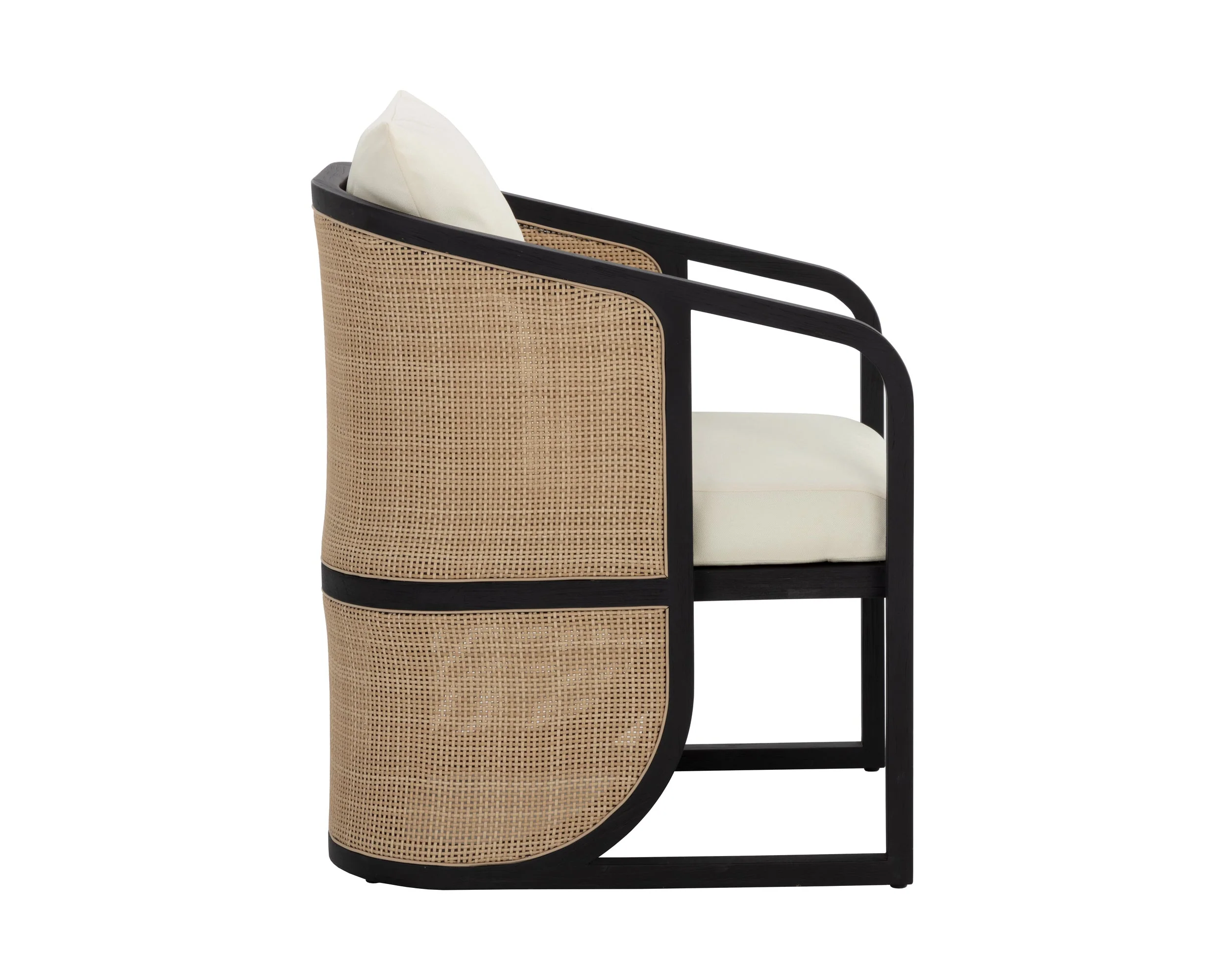 Palermo Dining Chair - Charcoal - Stinson Cream - Image 3