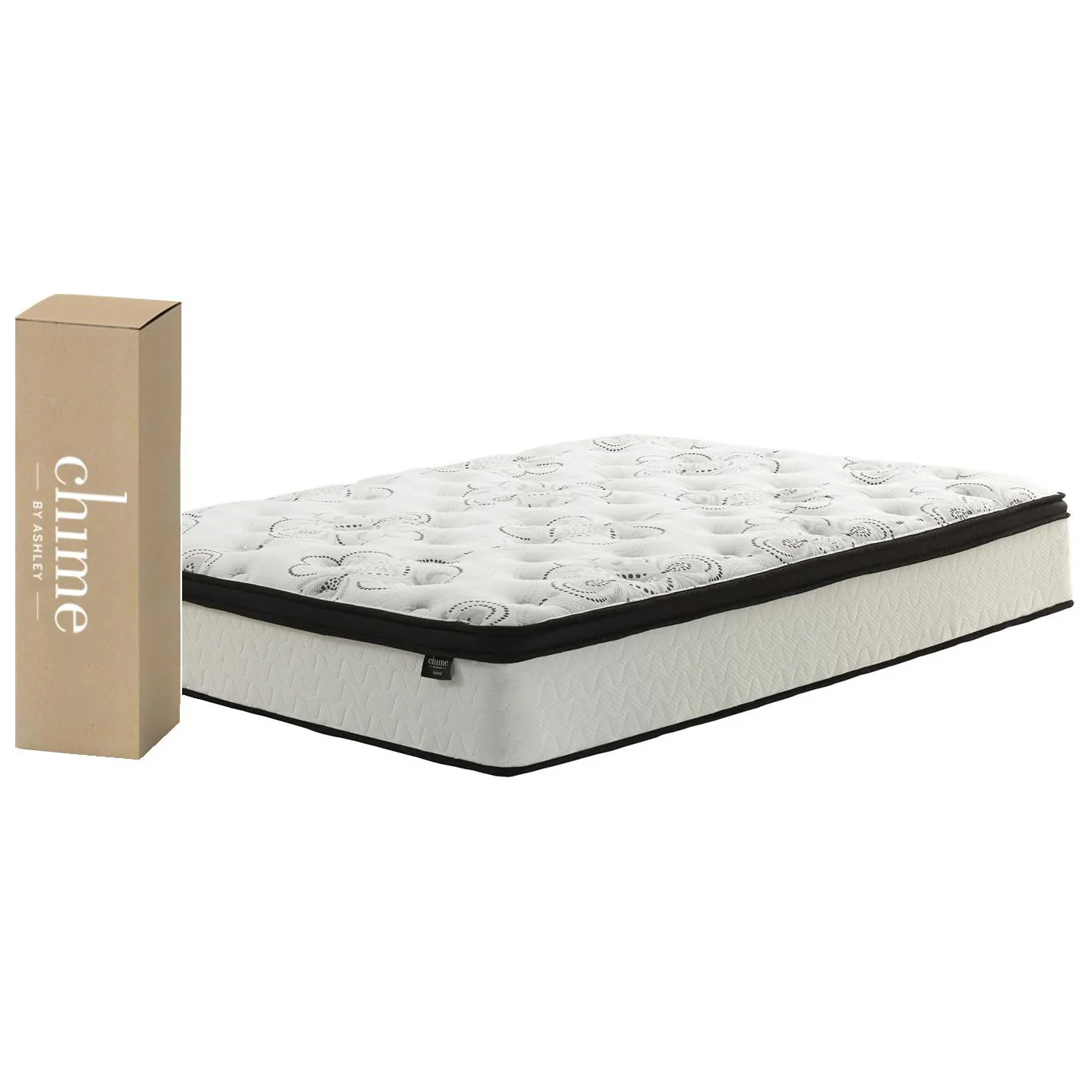 Sierra Sleep Chime 12 Inch Hybrid M69731 Queen Mattress - Image 1