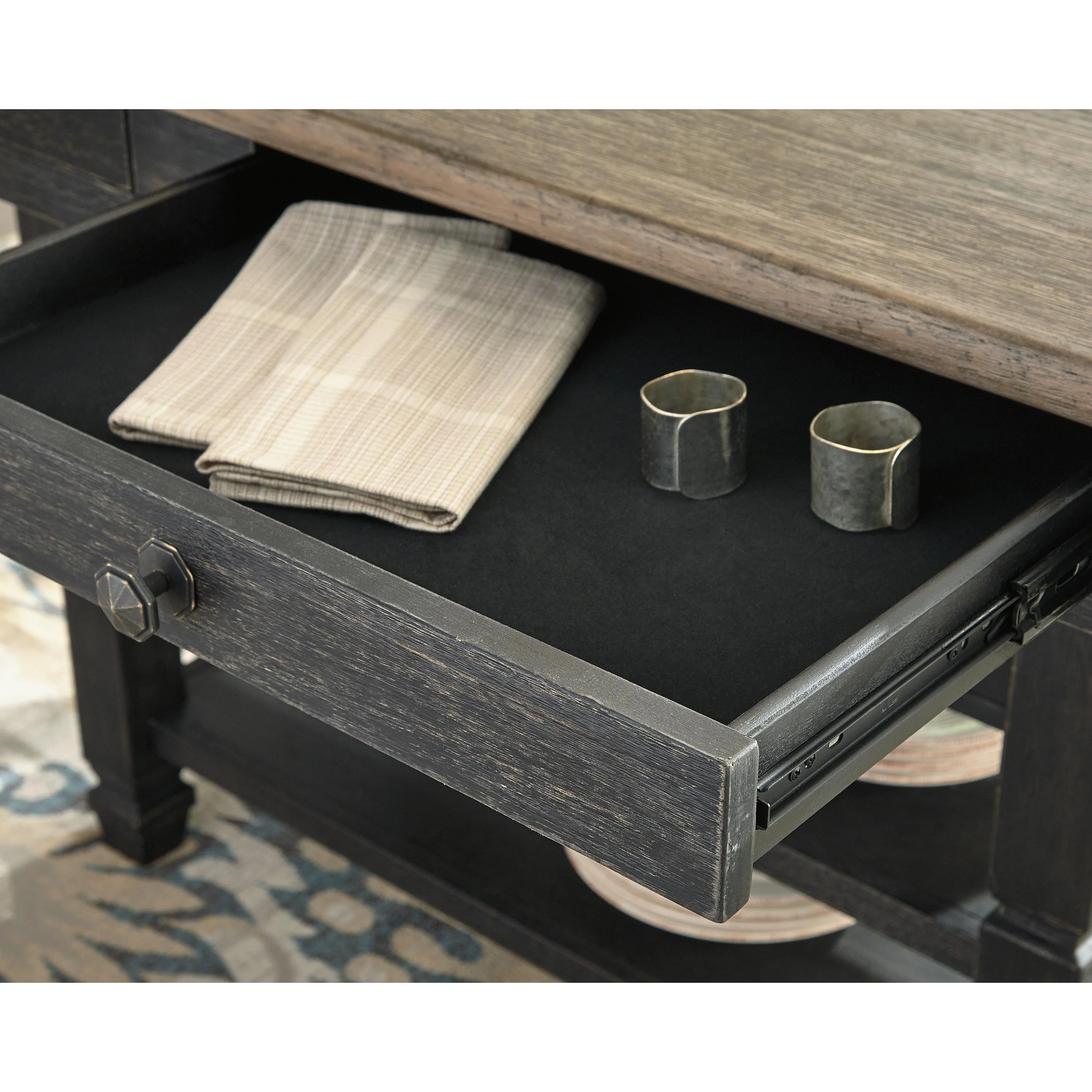 Signature Design by Ashley Tyler Creek Counter Height Dining Table with Pedestal Base D736-32 - Image 2