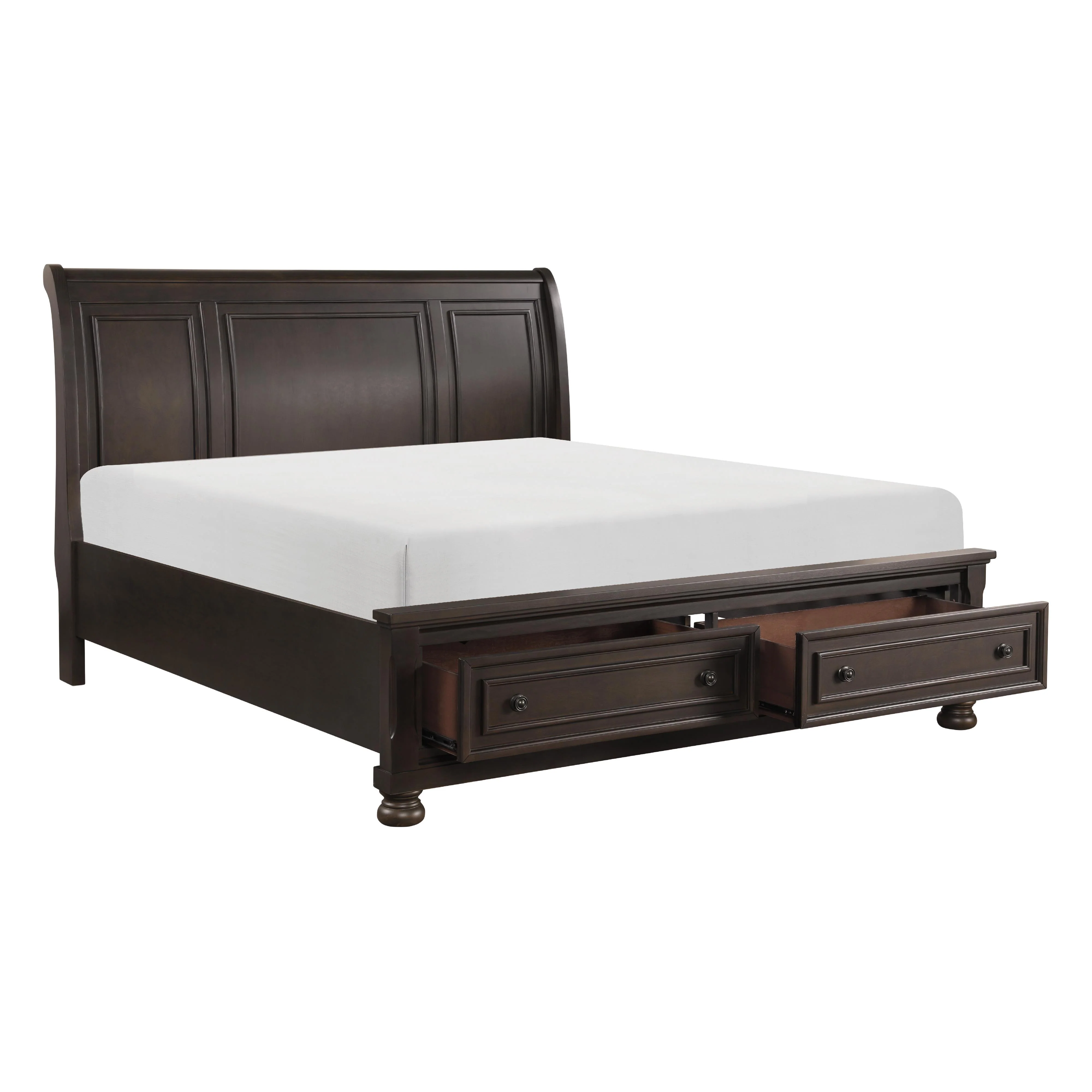 Homelegance Begonia 1718KGY-1CK* California King Platform Bed with Footboard Storage - Image 3