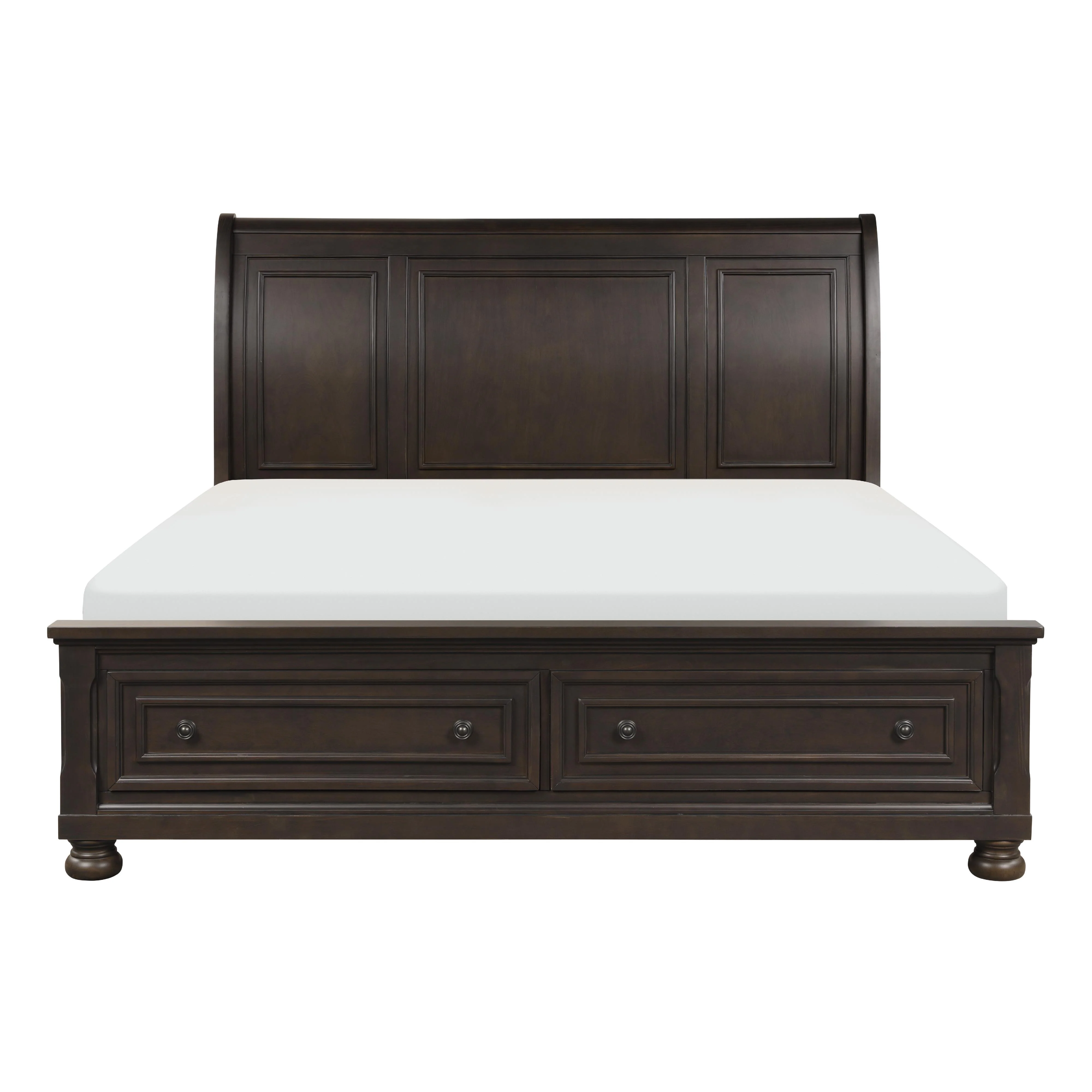 Homelegance Begonia 1718GY-1* Queen Platform Bed with Footboard Storage - Image 1