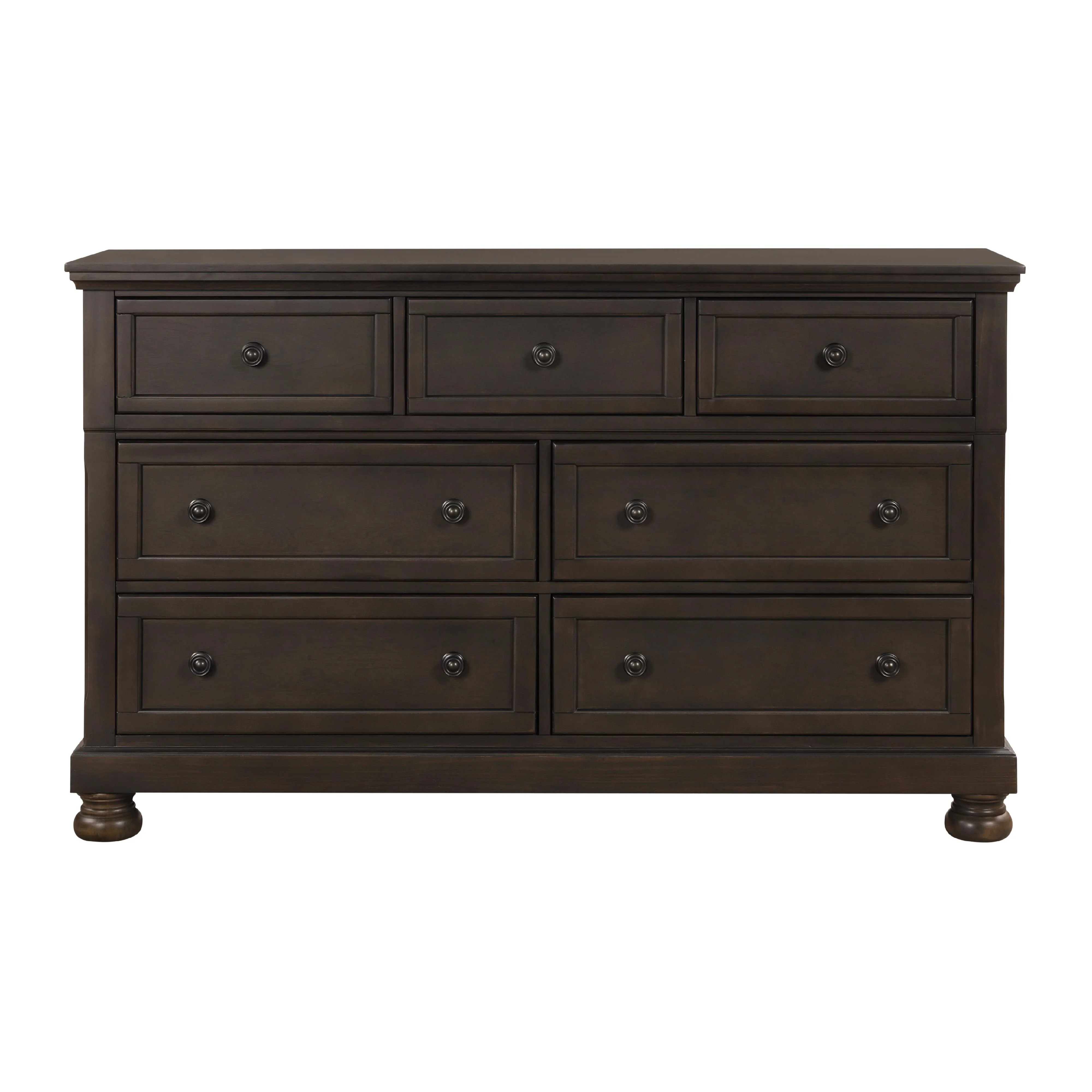 Homelegance Begonia 1718GY-5 Dresser with Hidden Drawer - Image 1