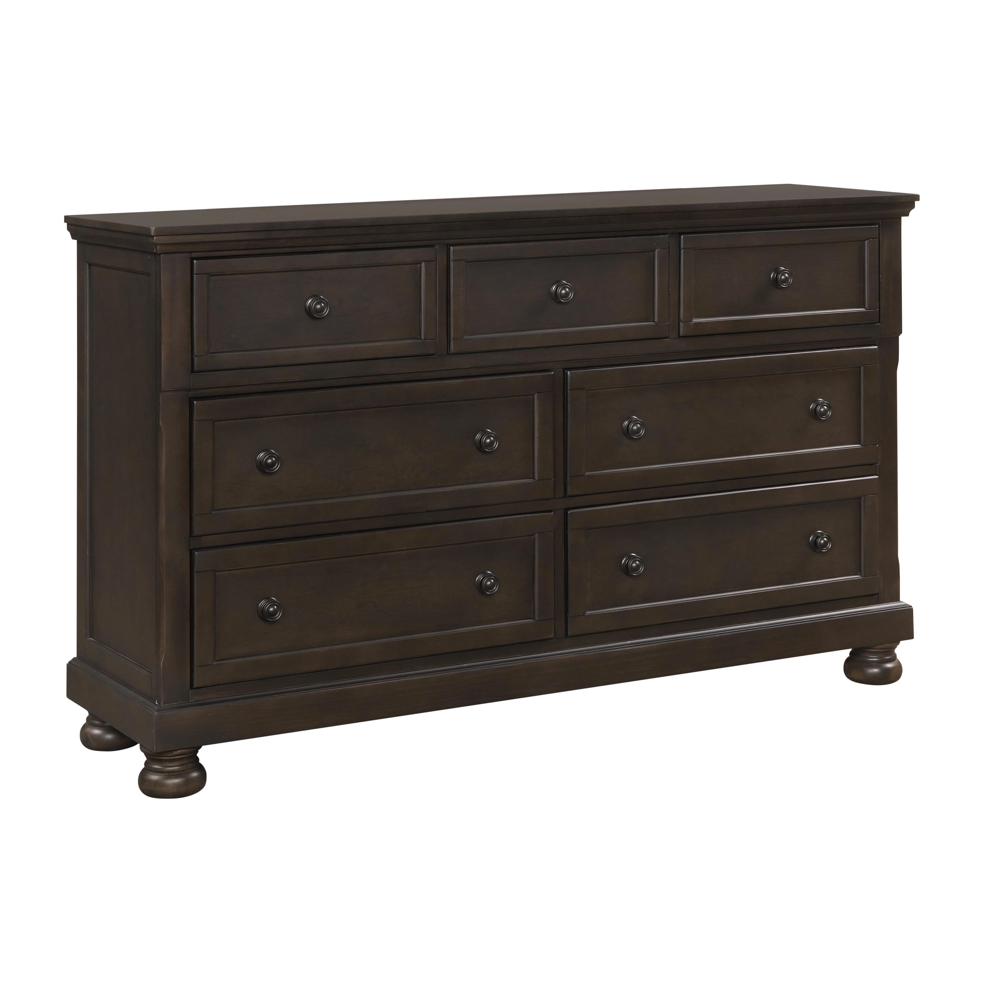 Homelegance Begonia 1718GY-5 Dresser with Hidden Drawer - Image 2