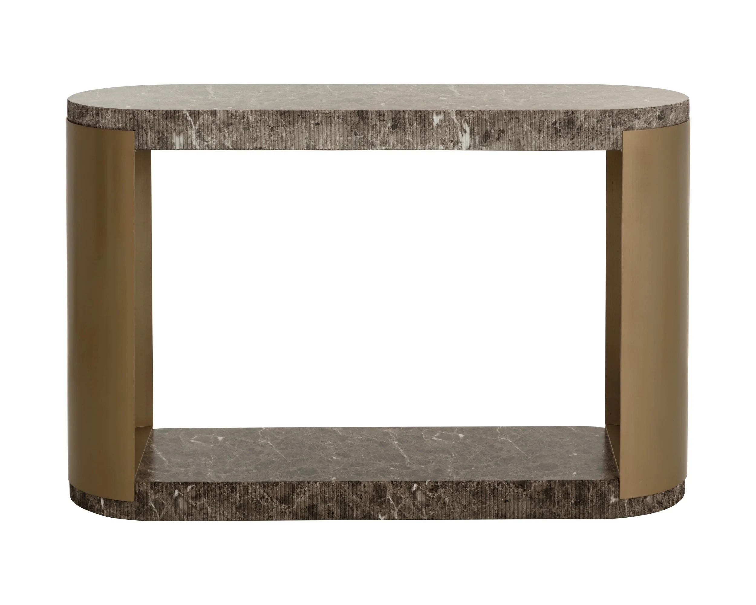 Cavette Console Table - Marble Look - Dark Emperador - Image 3