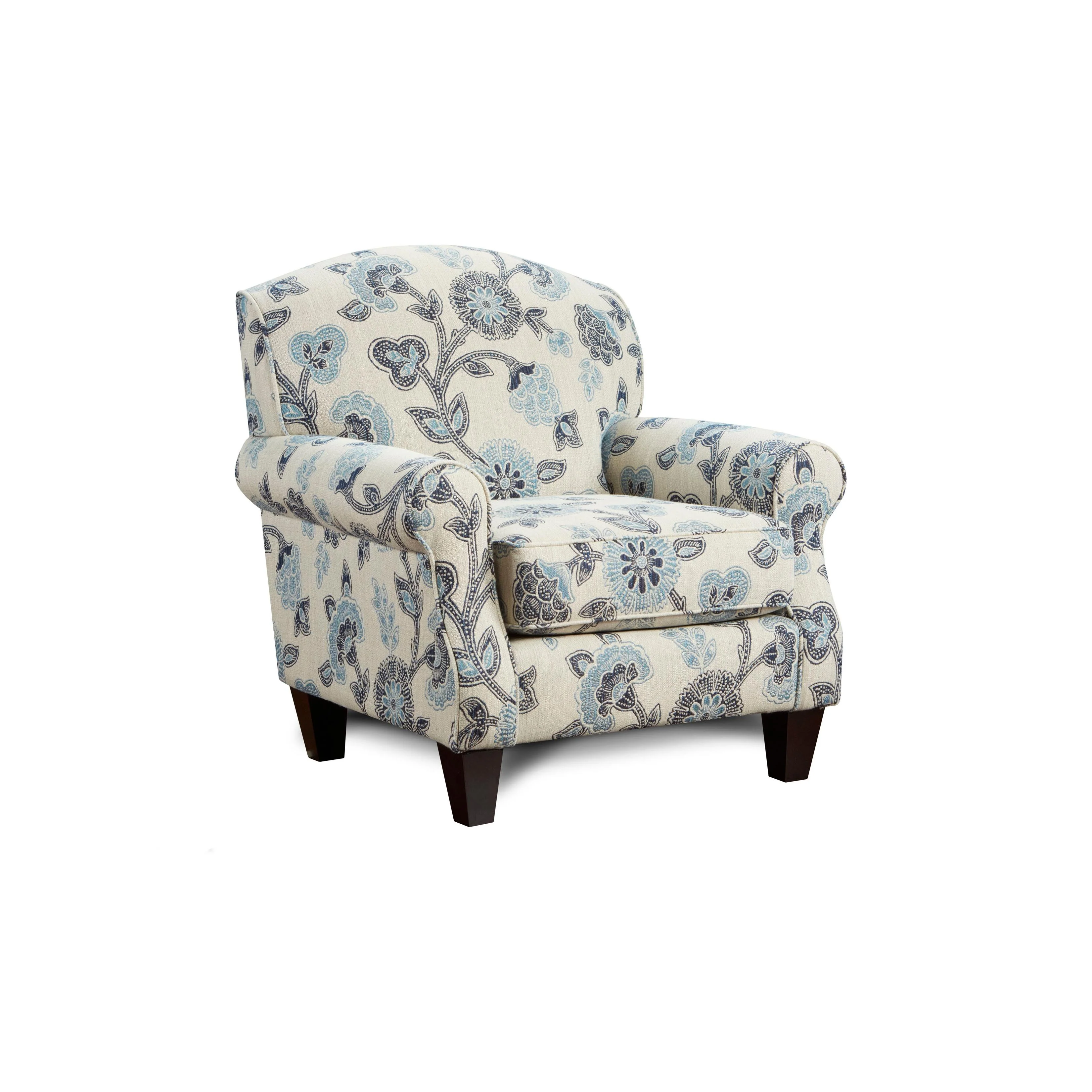 Fusion Furniture Stationary Fabric Accent Chair 532MAYA INDIGO - Image 1
