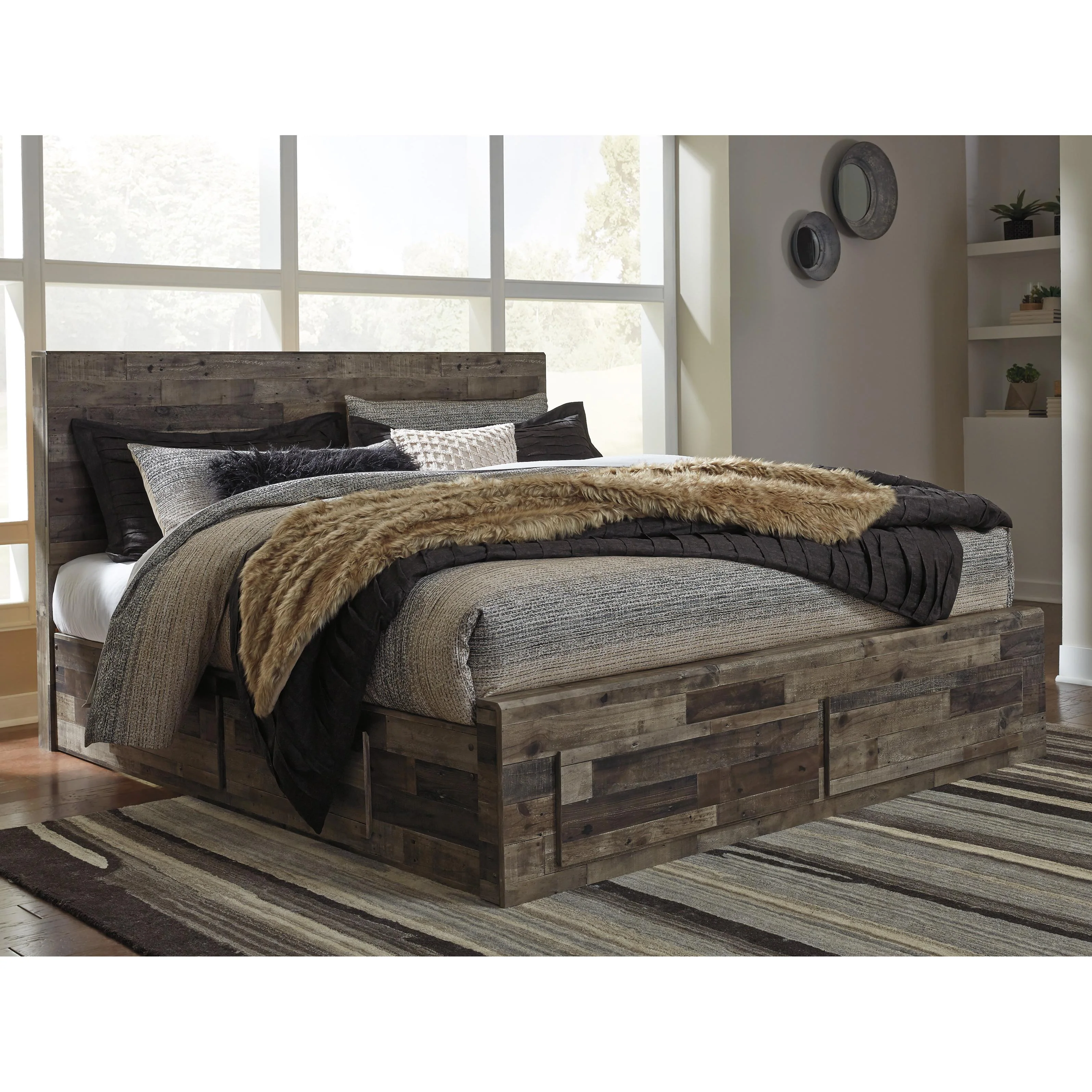 Benchcraft Derekson King Panel Bed with Storage B200-58/B200-56S/B200-60/B200-60/B100-14 - Image 2