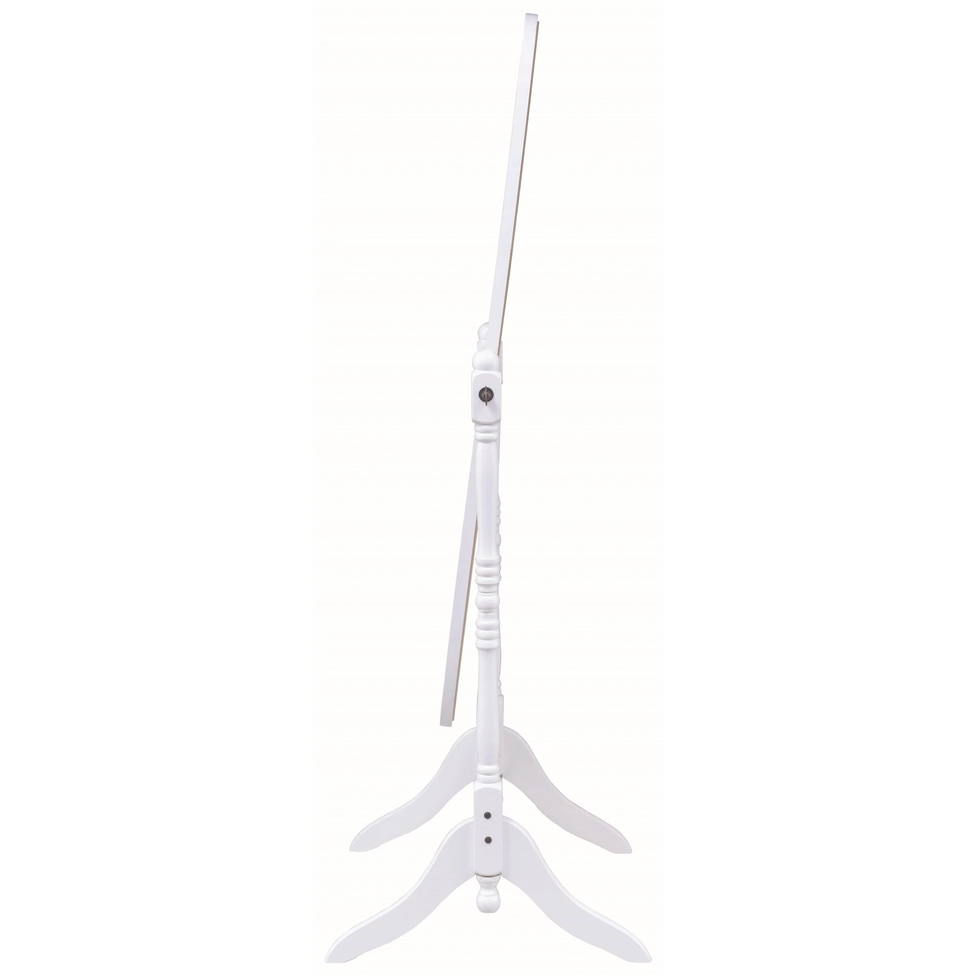 Coaster Furniture Foyet 950802 Wood Adjustable Full Length Cheval Mirror - White - Image 3