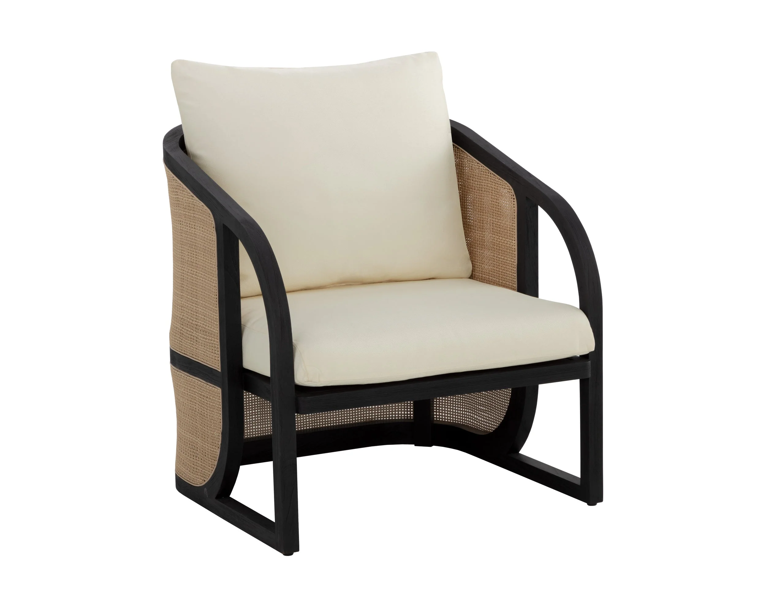Palermo Lounge Chair – Charcoal – Stinson Cream