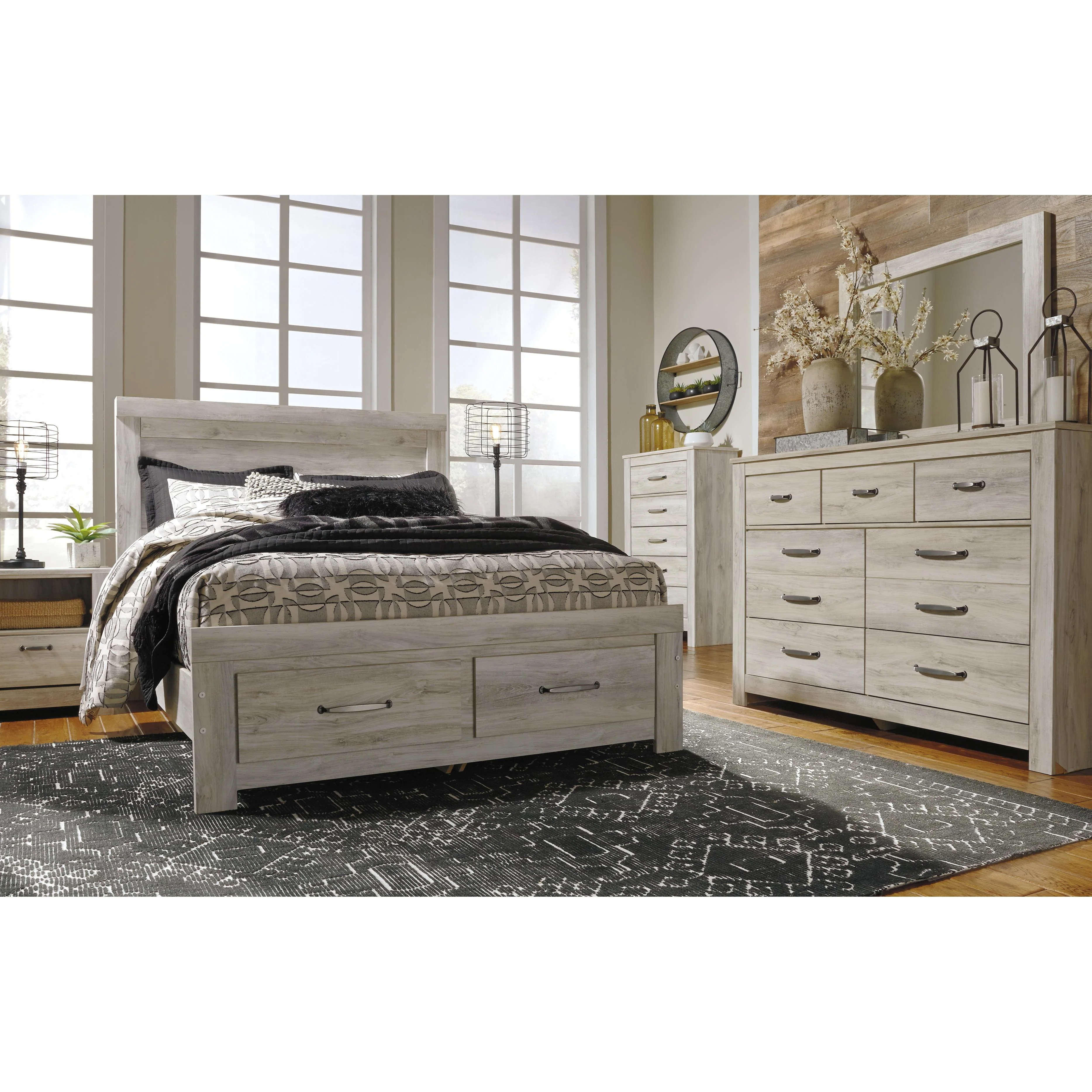 Signature Design by Ashley Bellaby Queen Platform Bed with Storage B331-57/B331-54S/B331-95/B100-13 - Image 3