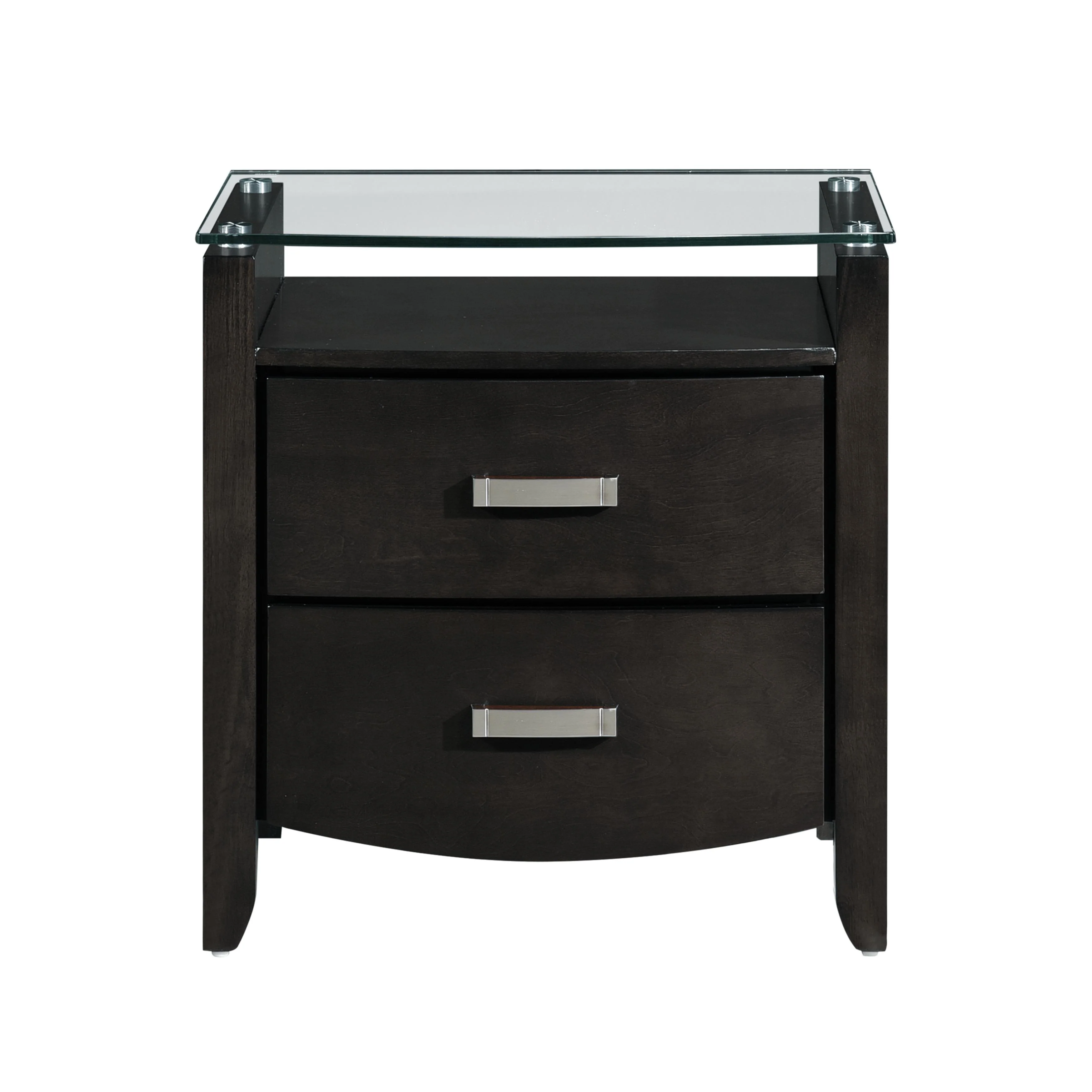 Homelegance Lyric 2-Drawer Nightstand 1737NGY-4 - Image 1