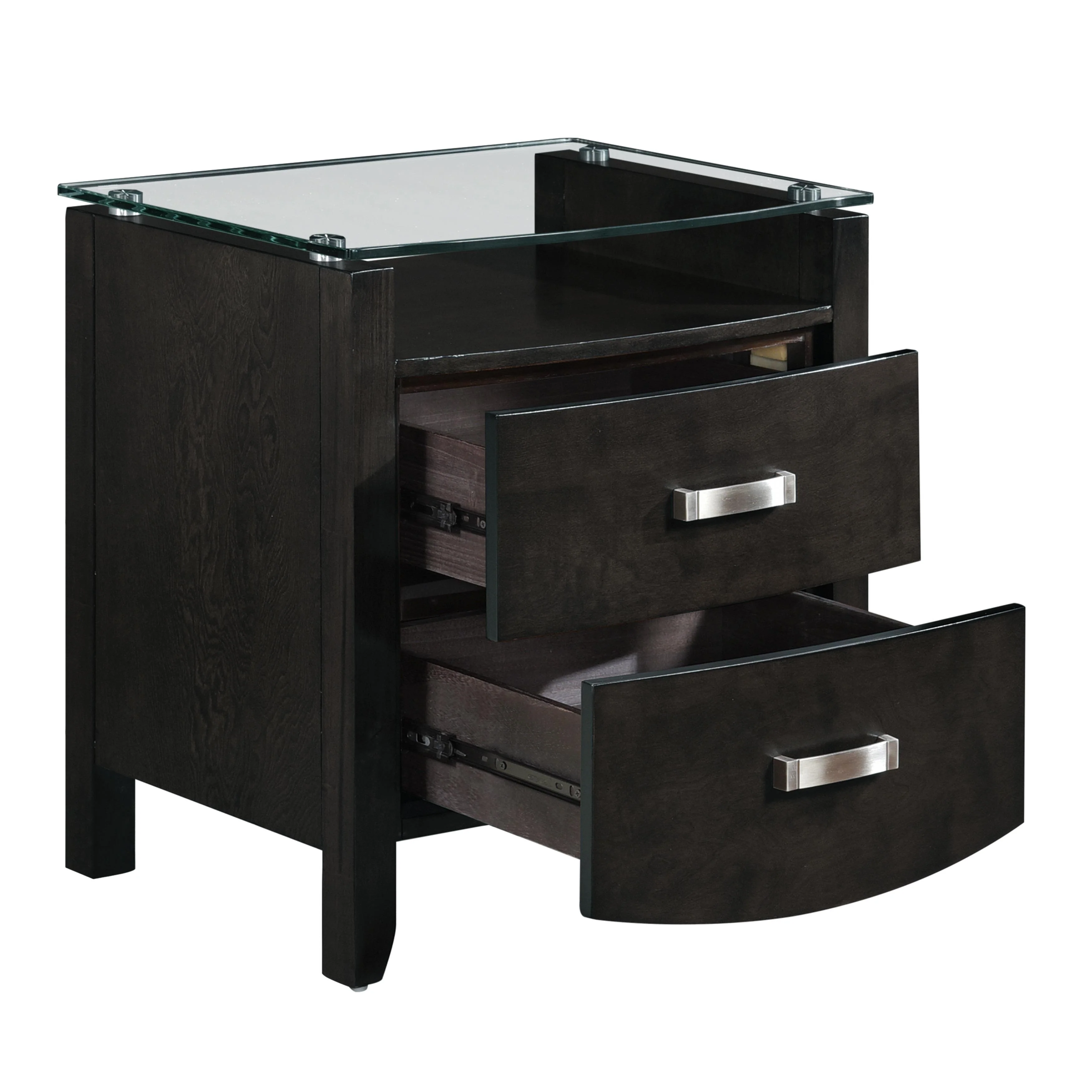 Homelegance Lyric 2-Drawer Nightstand 1737NGY-4 - Image 3