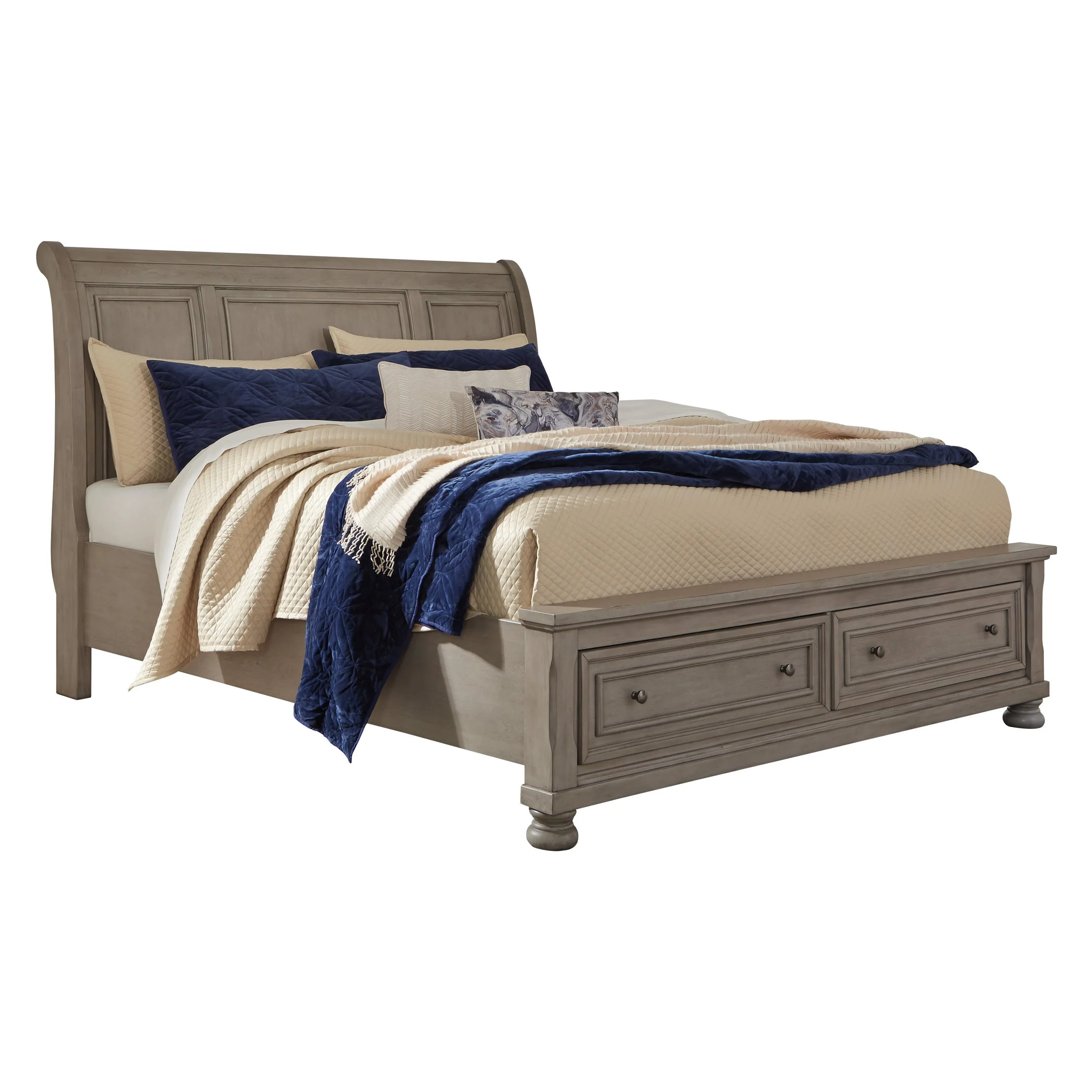 Signature Design by Ashley Lettner Queen Sleigh Bed with Storage B733-77/B733-74/B733-98 - Image 1