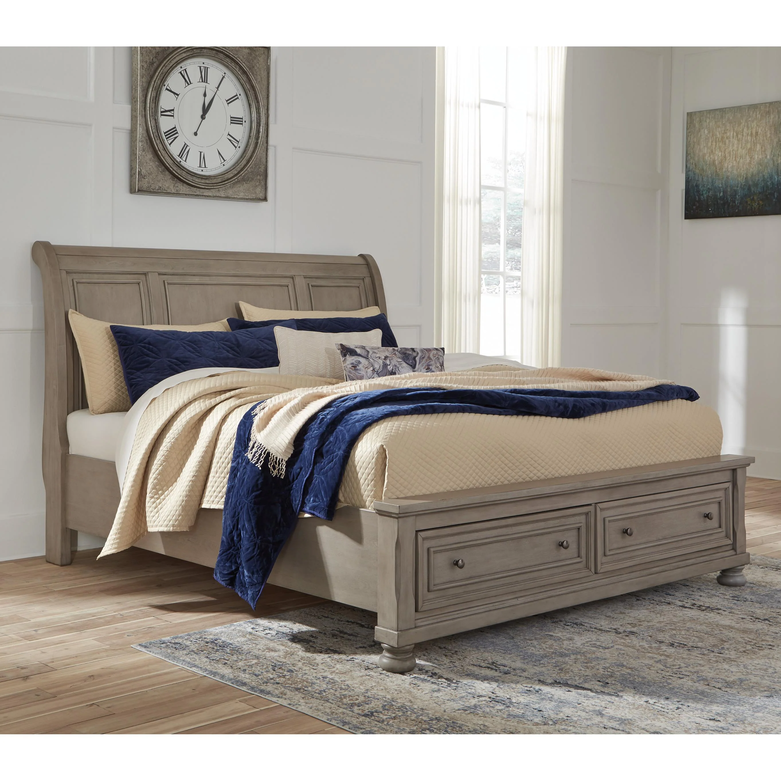 Signature Design by Ashley Lettner Queen Sleigh Bed with Storage B733-77/B733-74/B733-98 - Image 2
