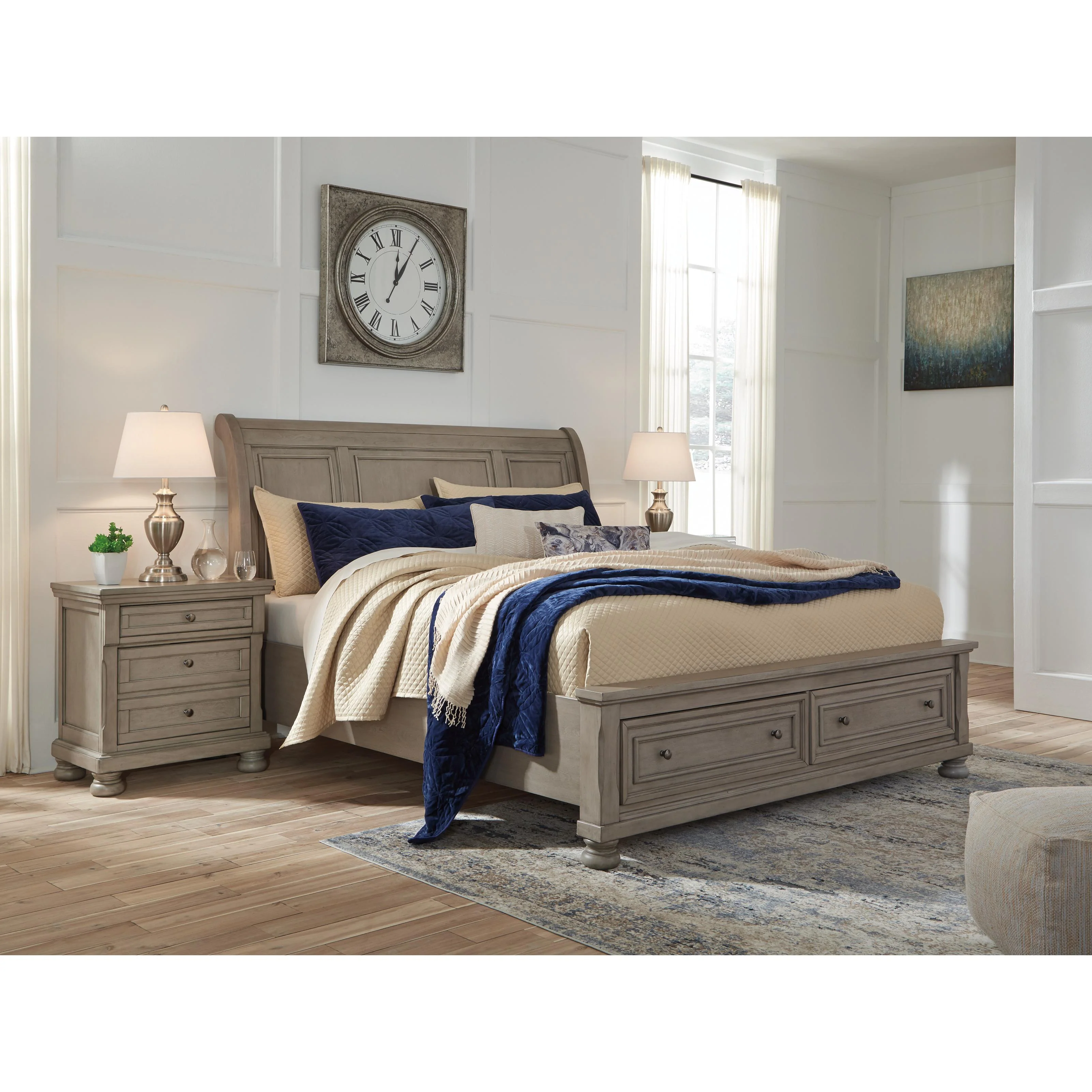 Signature Design by Ashley Lettner King Sleigh Bed with Storage B733-78/B733-76/B733-99 - Image 3