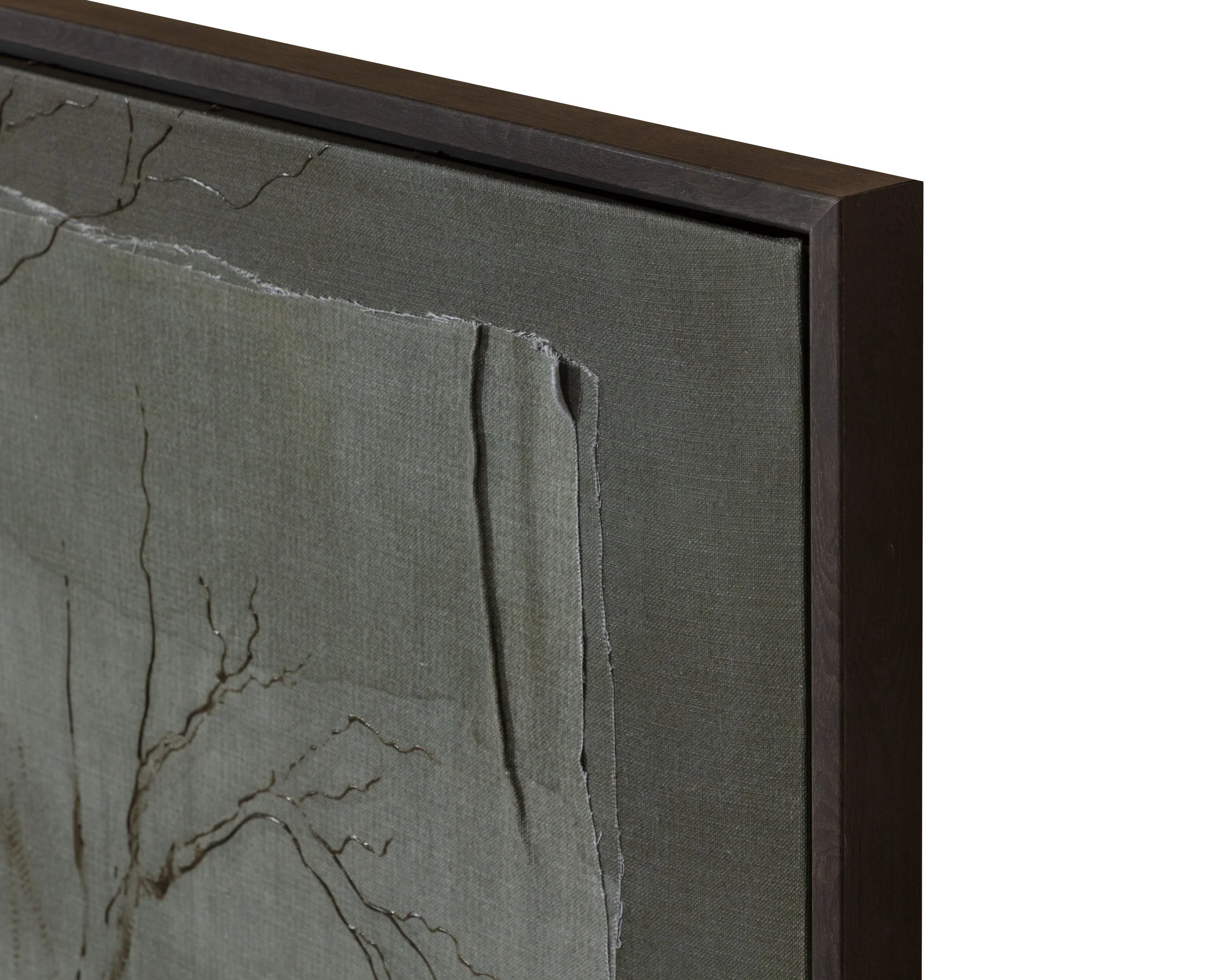 Enchanted Forest - 60" X 40" - Brown Floater Frame - Green - Image 2
