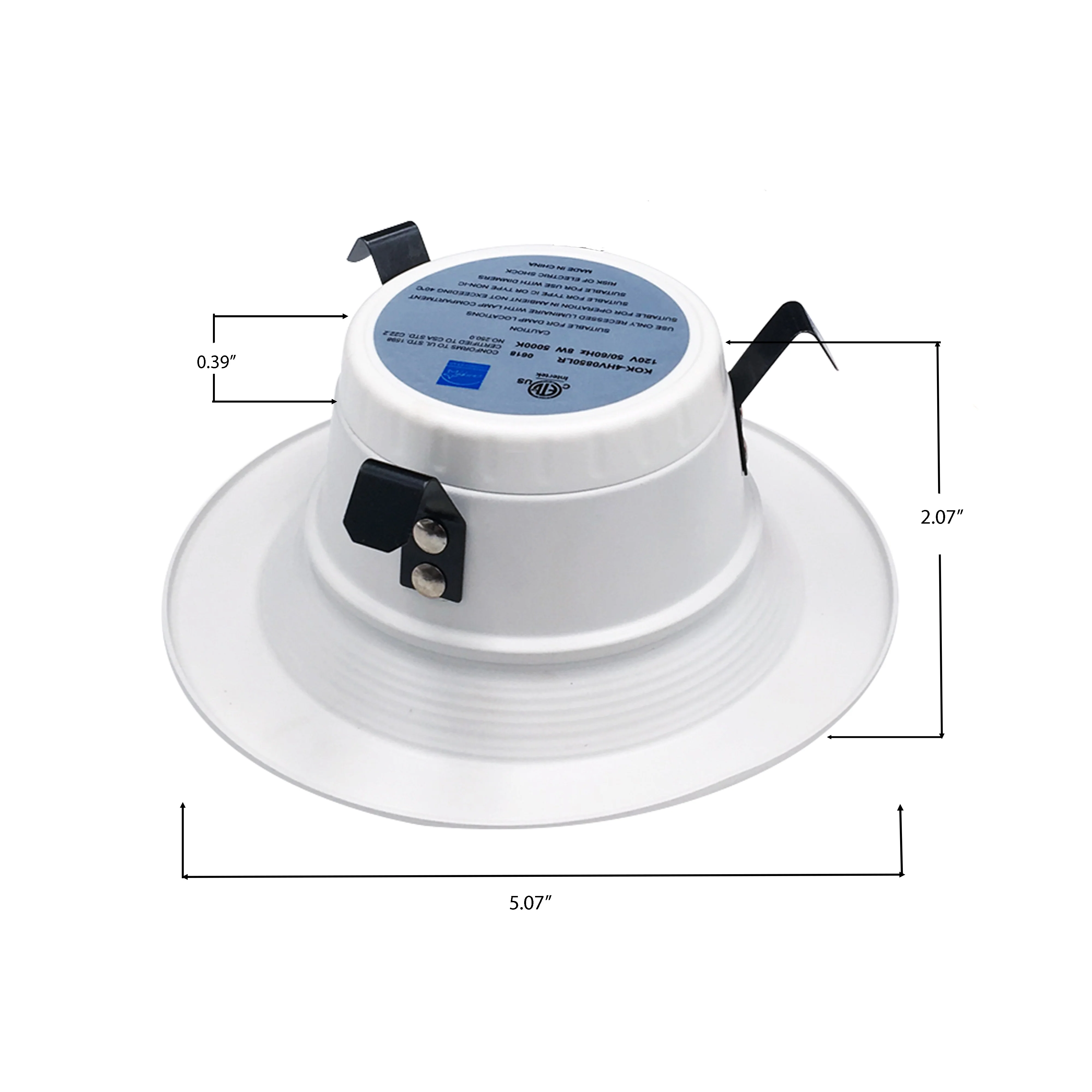 3BRIX 4" 10W Retrofit Recessed Downlight - 750lms - ETL & ES - Image 3
