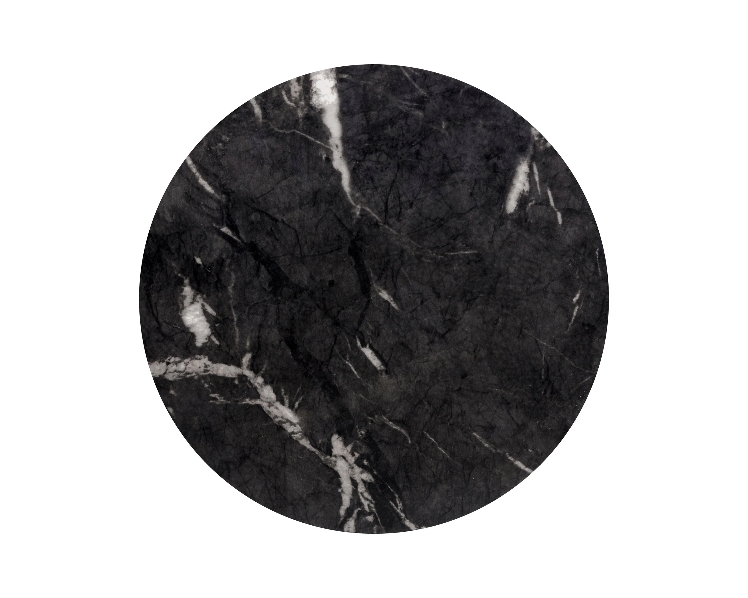 Goya End Table - Marble Look - Black - Image 3