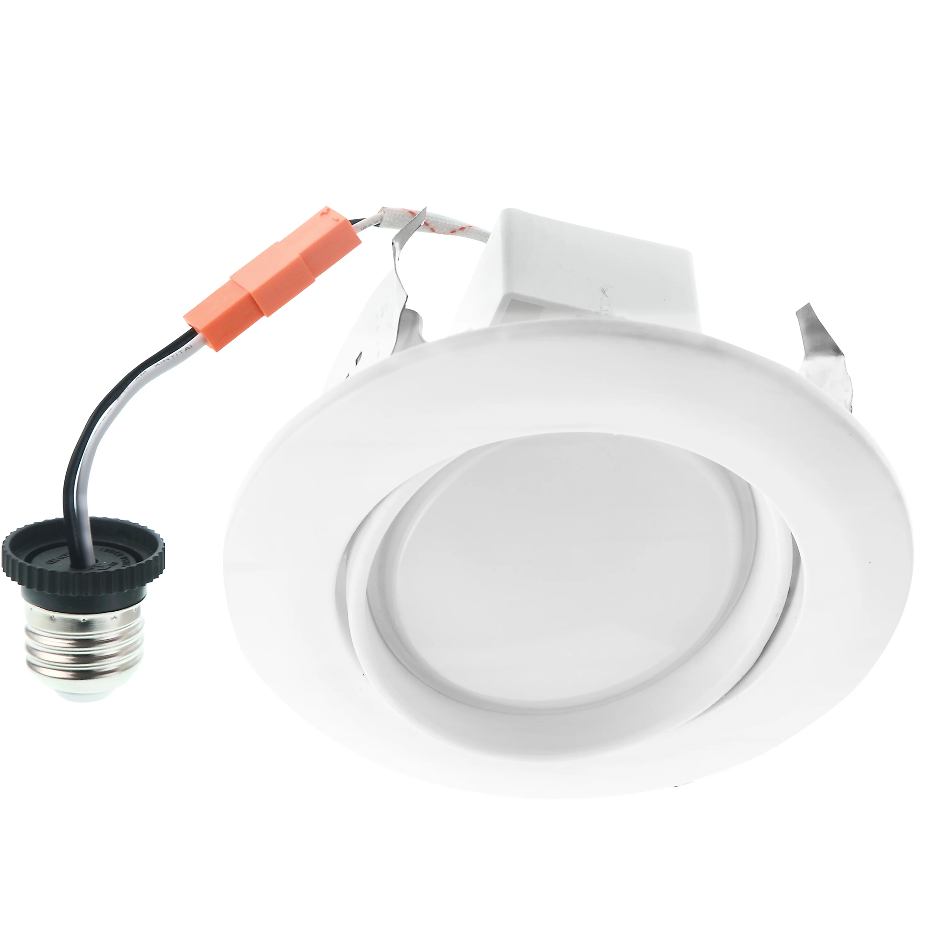 4″ 10W Gimbal Retrofit Recessed Downlight – Eyeball Adjustable Spotlight – 740 lumens