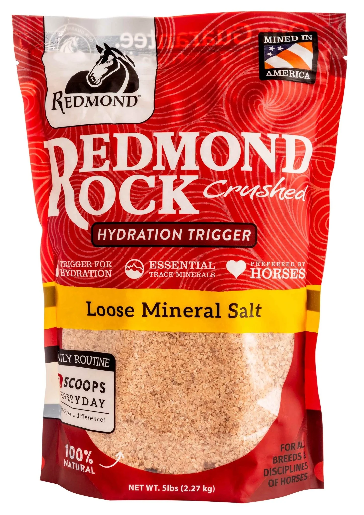 Redmond Rock Crushed Mineral Salt, 5 lbs - Image 1