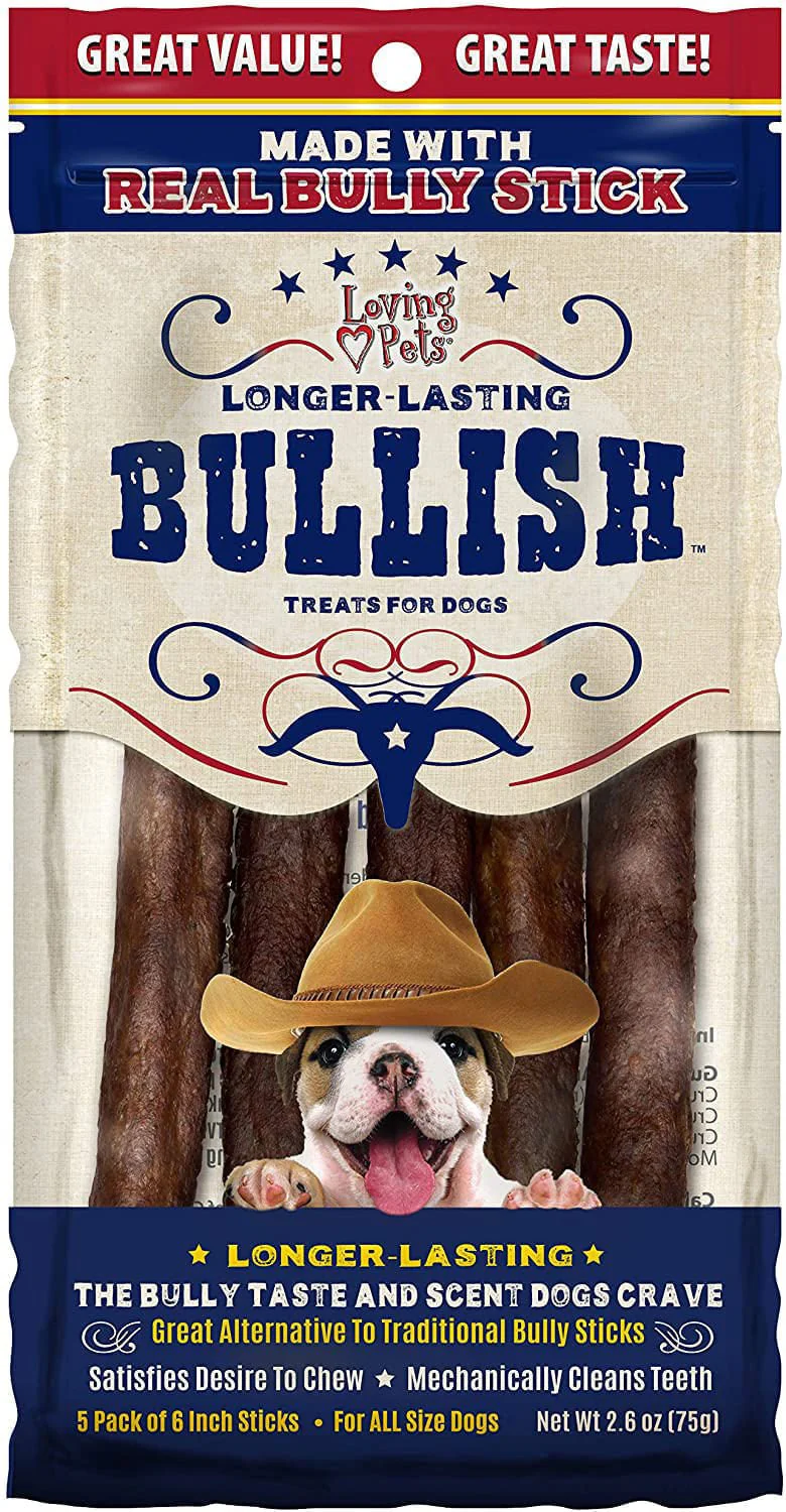 6″ Bullish Treat Sticks, 5 pk