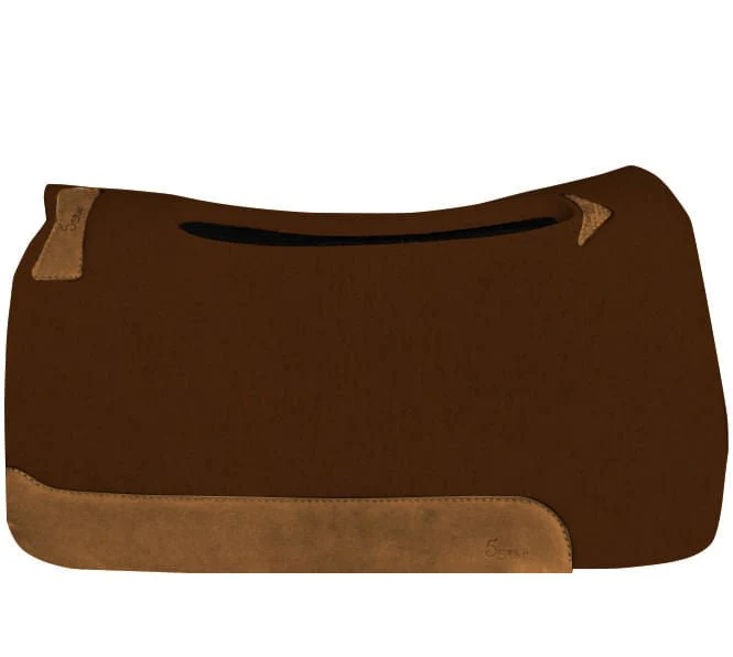 5 Star “Barrel Racer” Self-Contouring Wool Saddle Pad for Horses