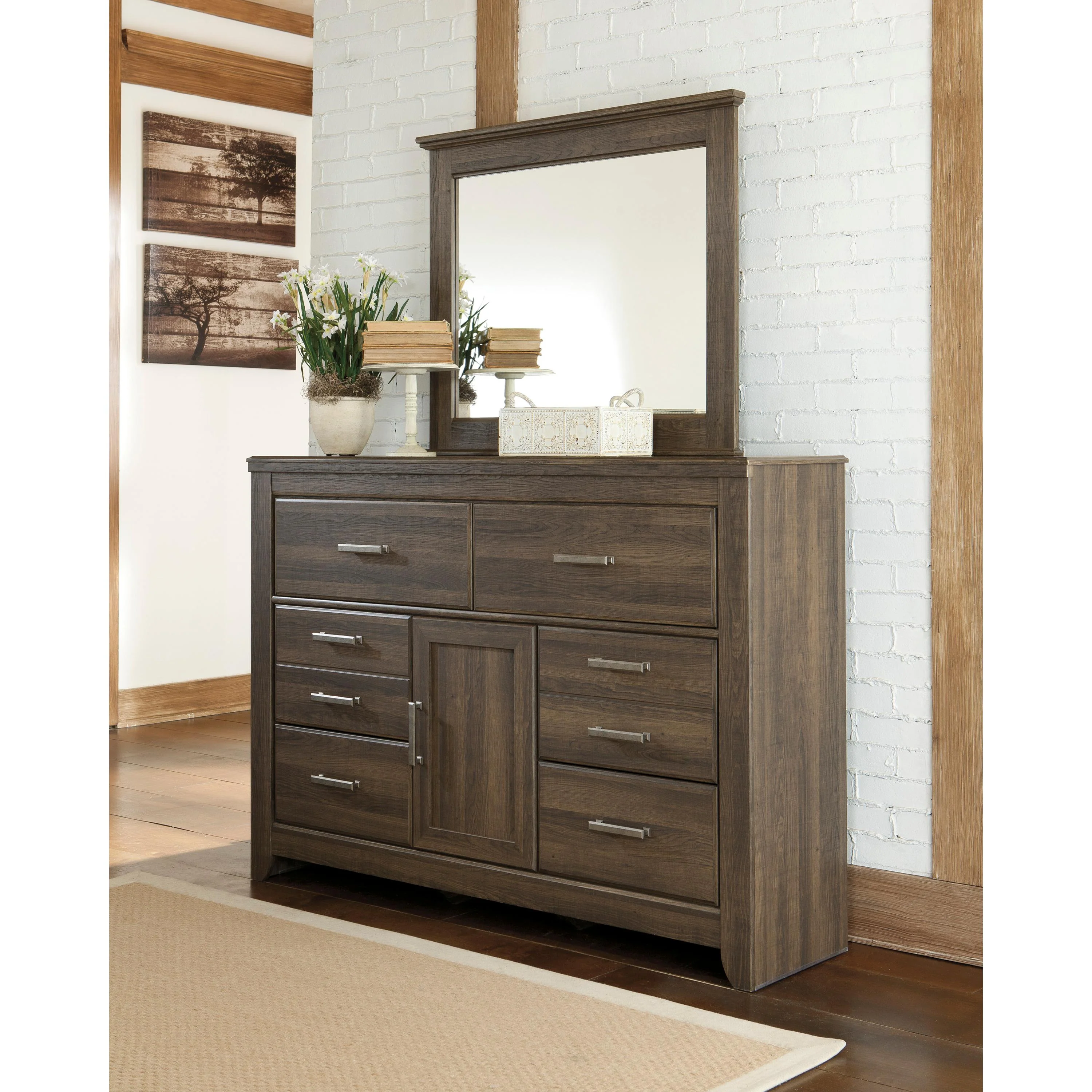 Signature Design by Ashley Juararo B251 6 pc Queen Poster Bedroom Set - Image 3
