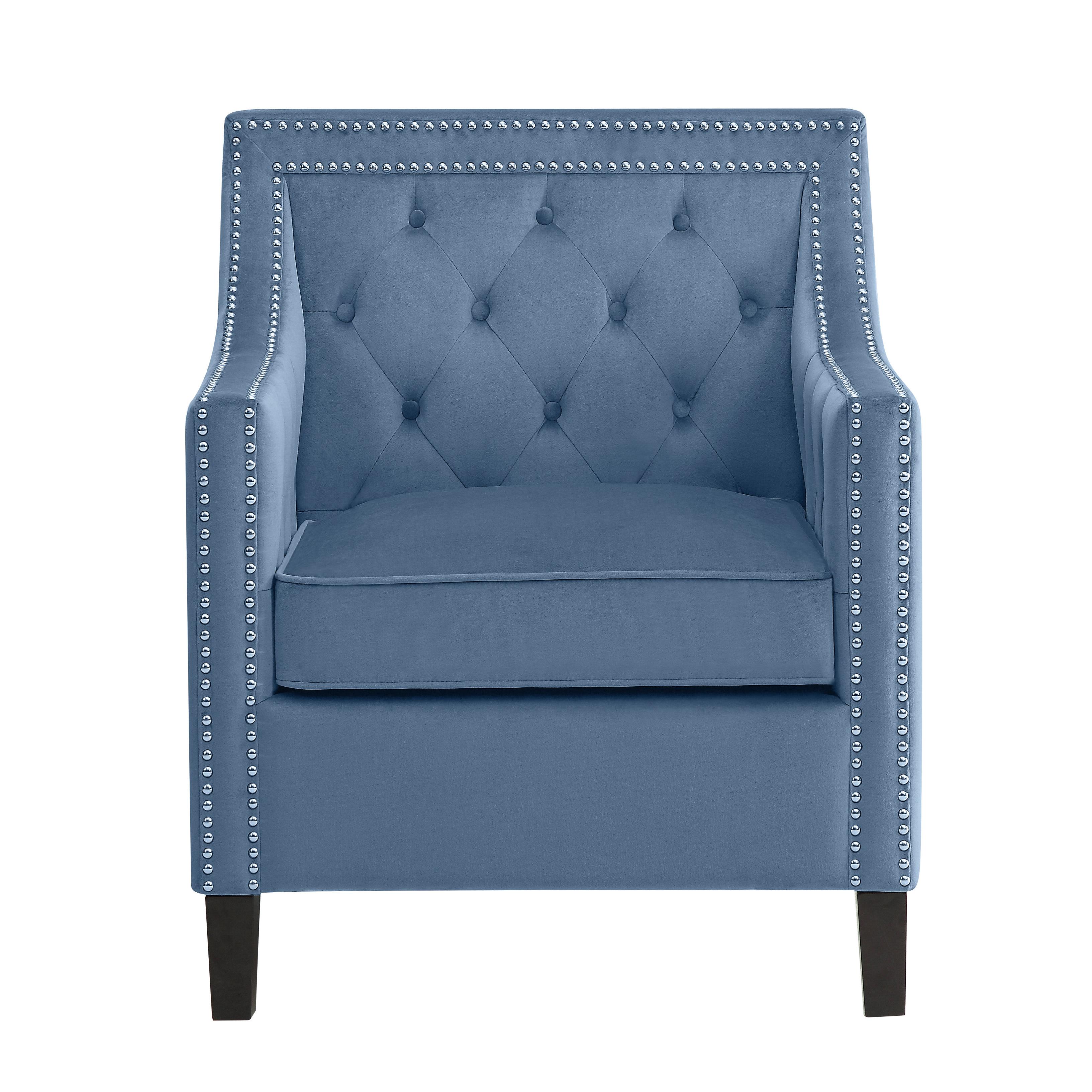 Homelegance Grazioso Stationary Fabric Accent Chair 1297BU-1 - Image 2