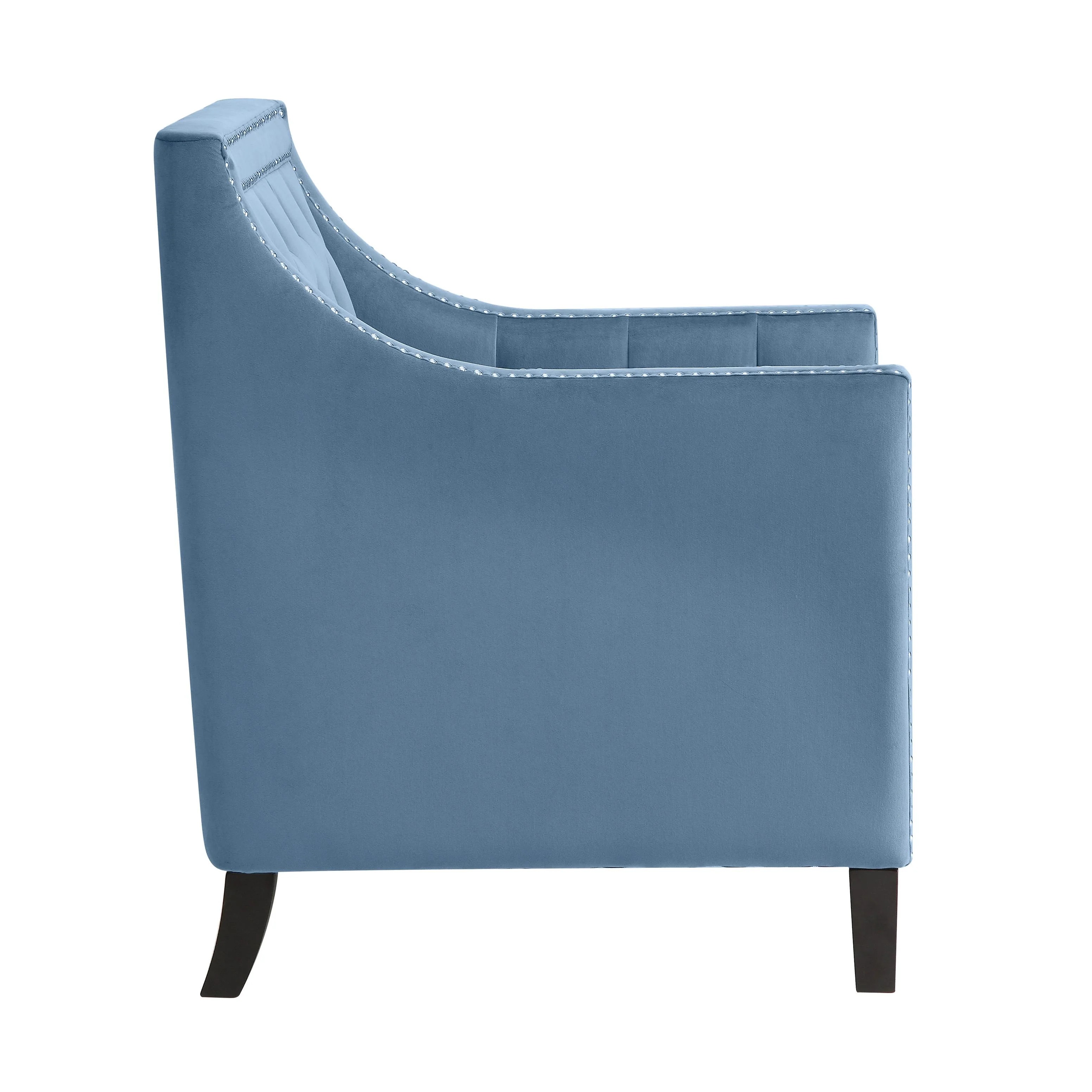 Homelegance Grazioso Stationary Fabric Accent Chair 1297BU-1 - Image 3